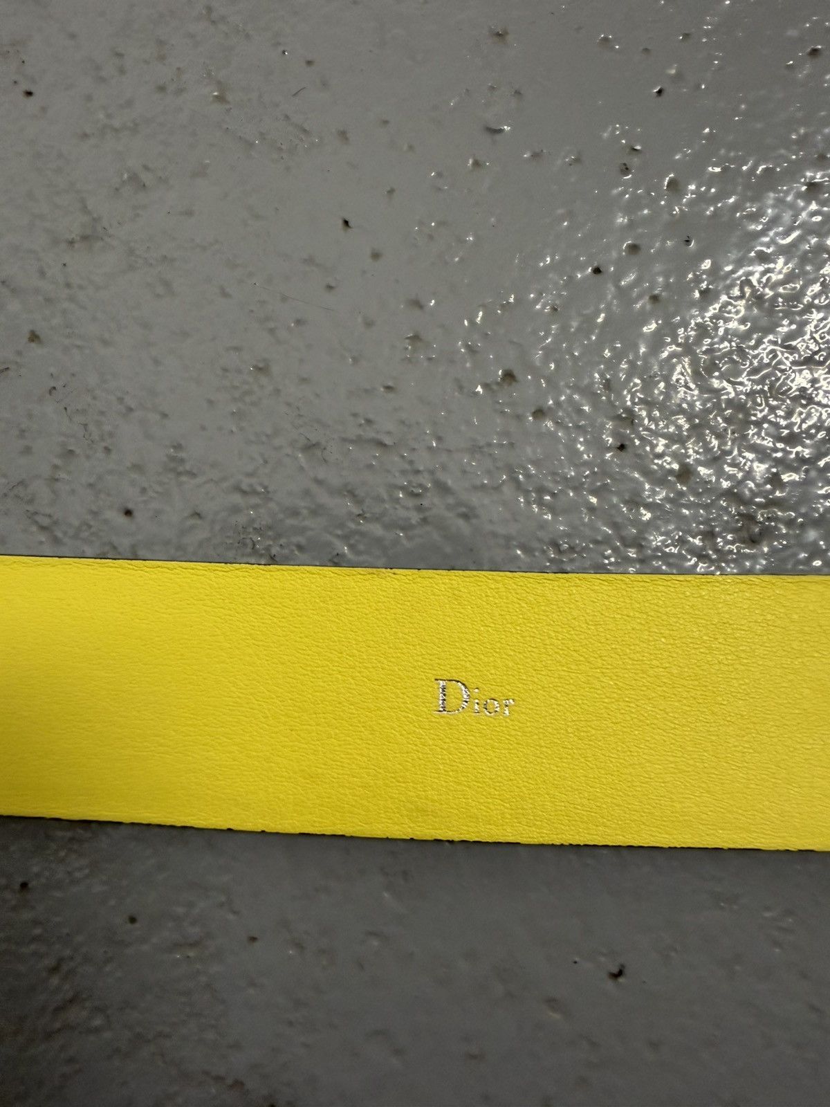 Dior Dior Homme Black/Yellow Leather Belt Size ONE SIZE - 7 Thumbnail