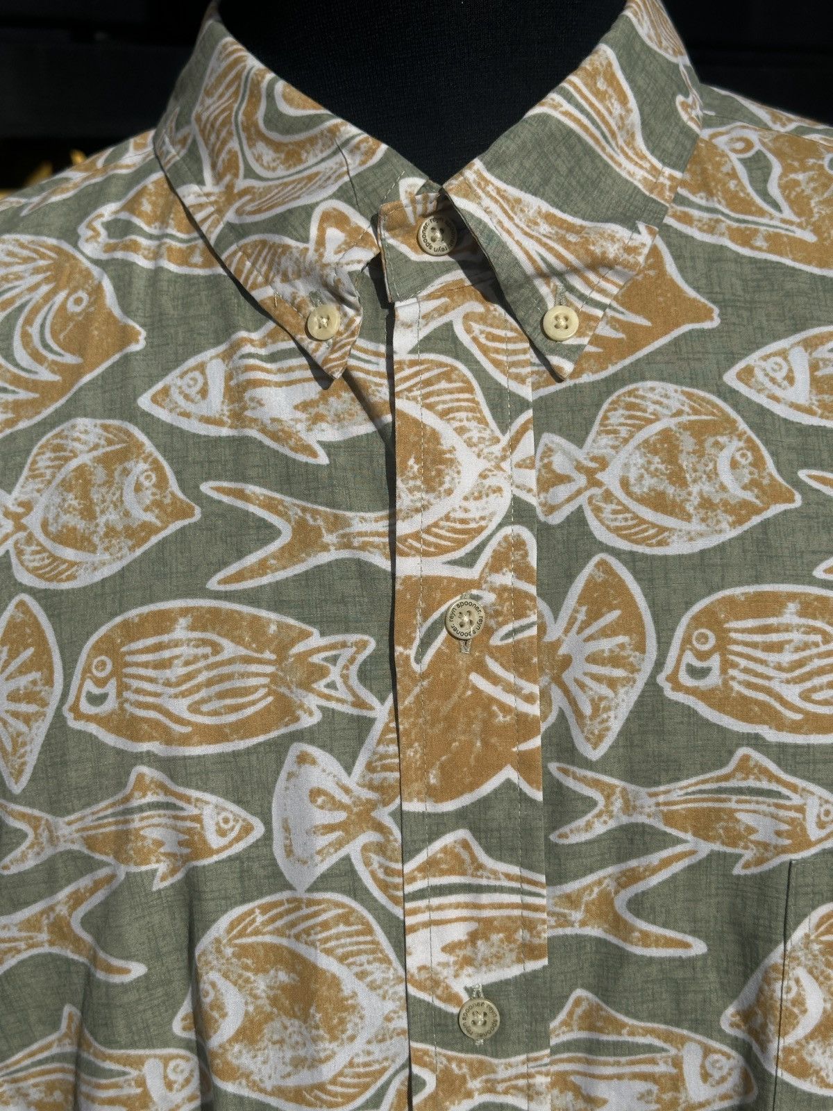 Reyn Spooner PreOwned Reyn Spooner Orange/Green Hawaiian Print Men's XXL Size US XXL / EU 58 / 5 - 3 Thumbnail