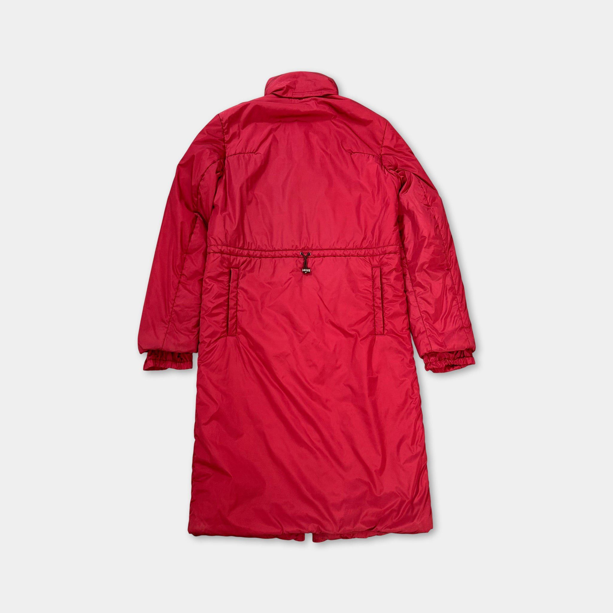Prada Prada Red Nylon Padded Long Jacket Size US L / EU 52-54 / 3 - 6 Thumbnail