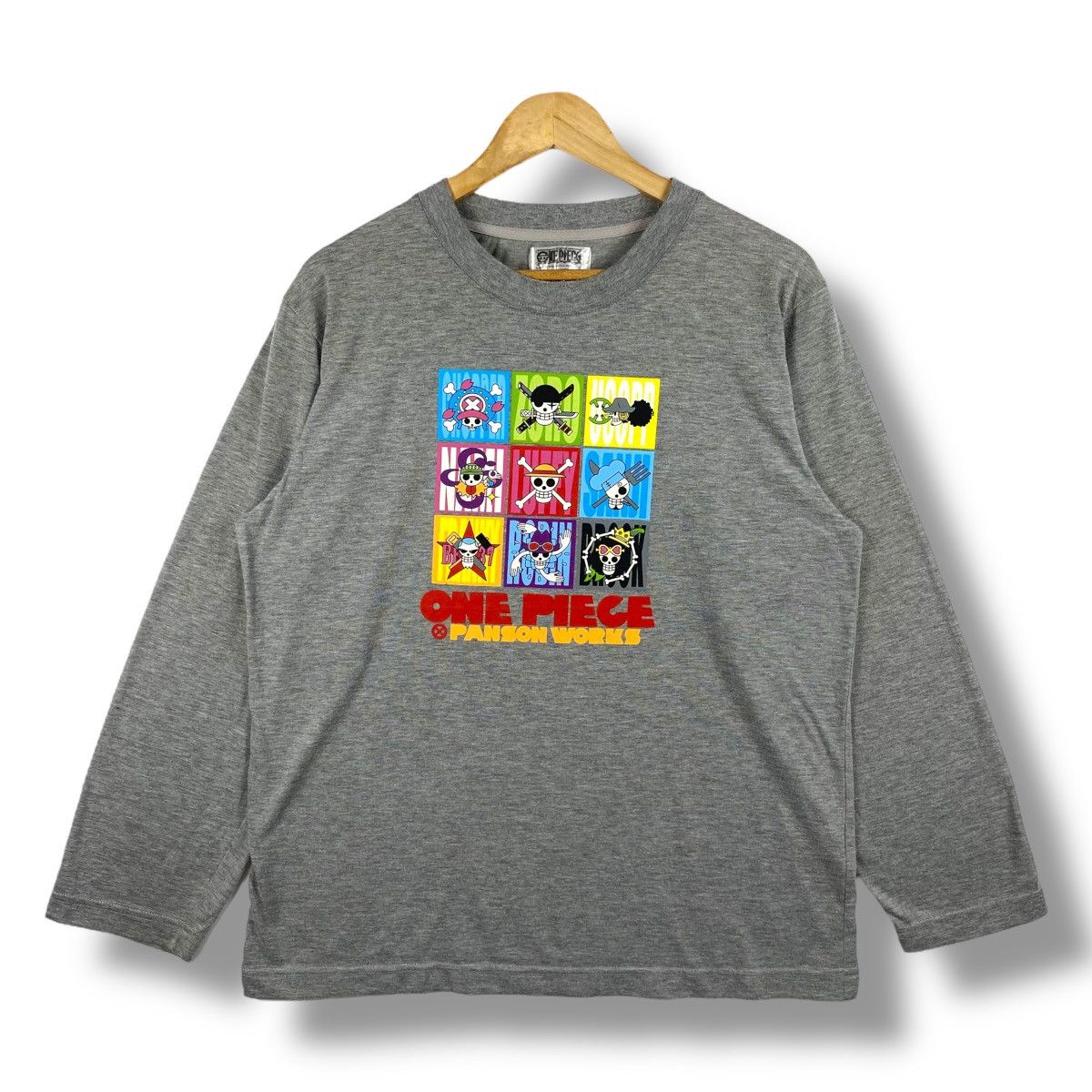 Anime × Japanese Brand Vintage 00's ONE PIECE Panson Works Mugiwara Crews Logo Size US L / EU 52-54 / 3 - 1 Thumbnail