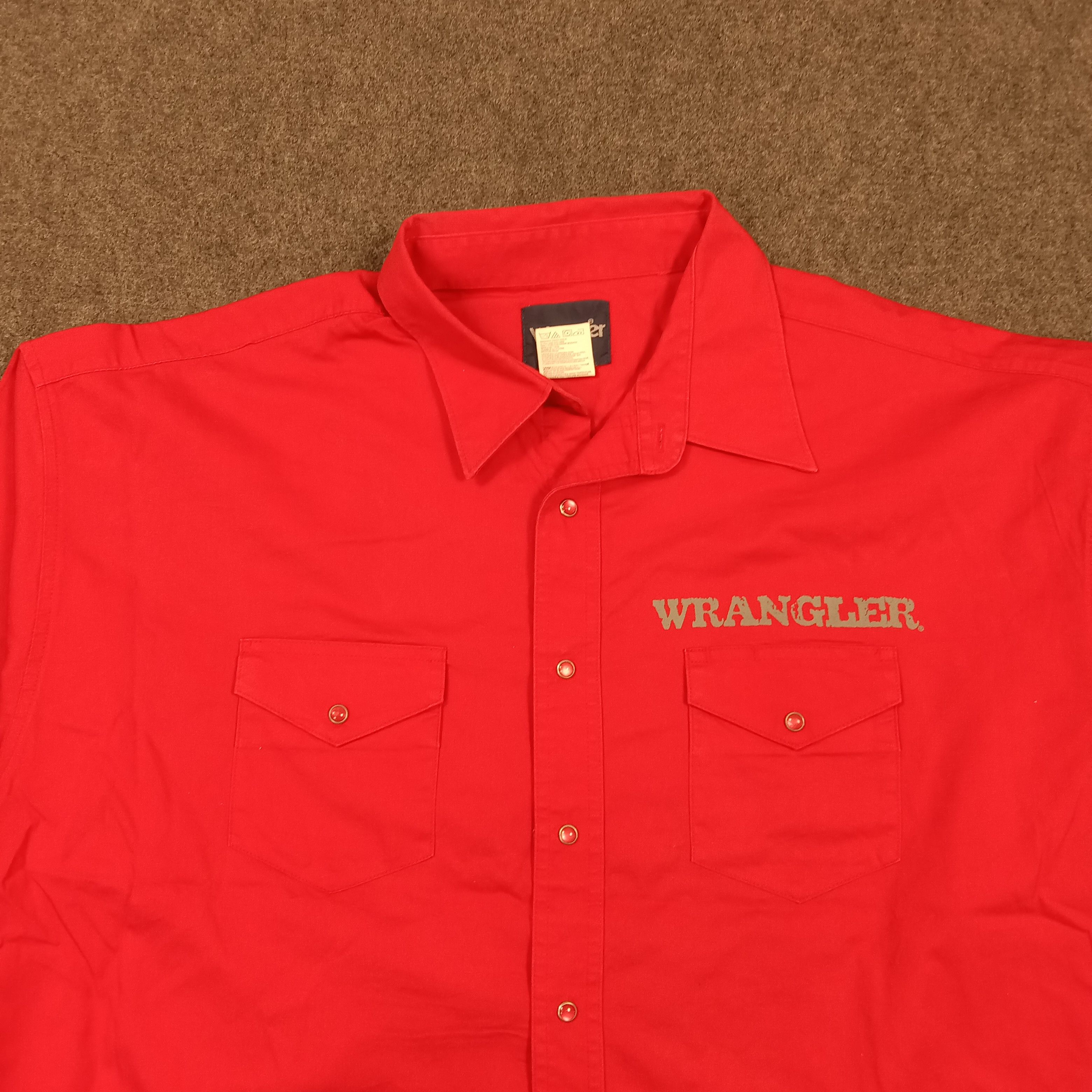 Wrangler Wrangler Spell Out Button Up Shirt C276N61 Size US XXL / EU 58 / 5 - 4 Thumbnail