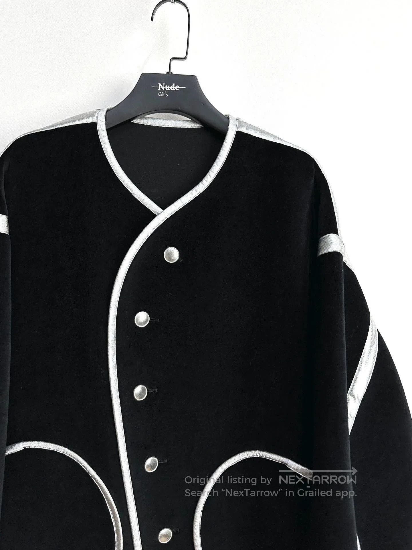 Sulvam Black Light Jacket with Silver Trim . Size US L / EU 52-54 / 3 - 2 Thumbnail