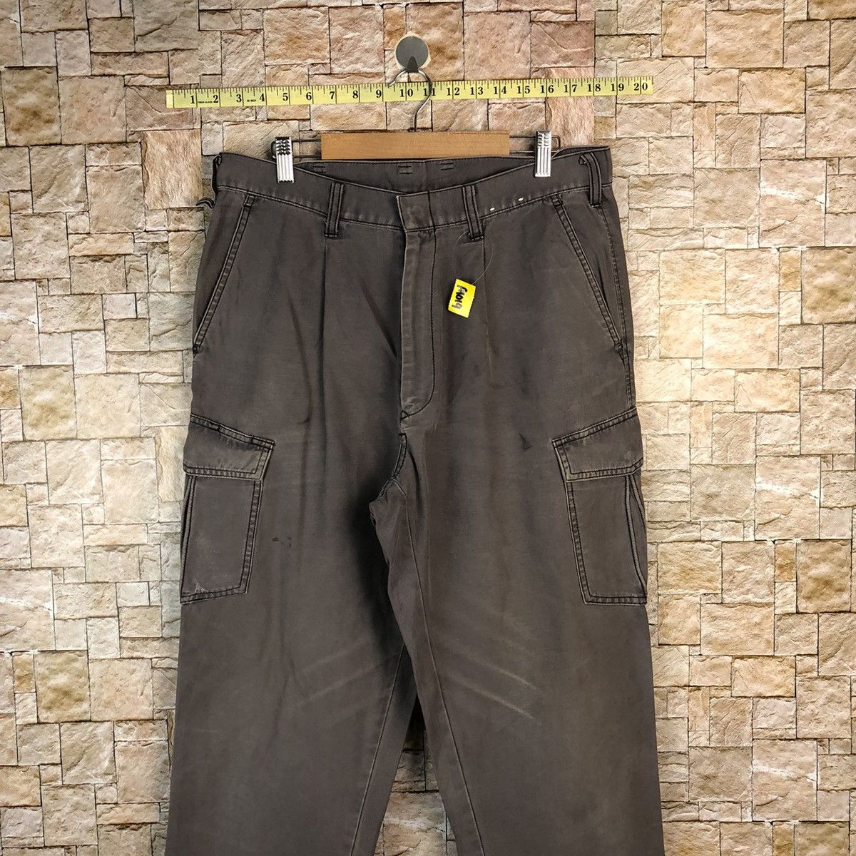 Japanese Brand G ground Purple Cargo Multipocket Pants #A1019 Size US 34 / EU 50 - 2 Thumbnail