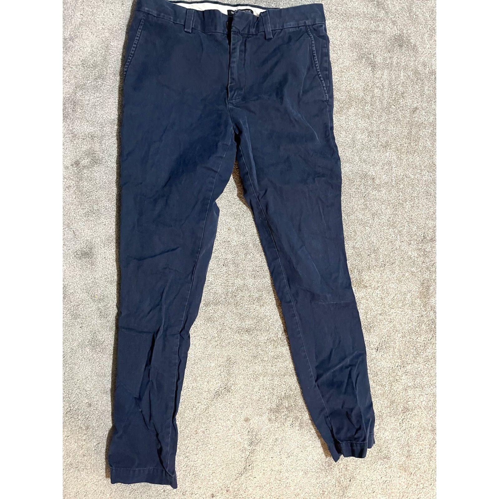 Banana Republic BANANA REPUBLIC Fulton Solid PANTS CHINO Stretch 30x32 Blue Men Size US 30 / EU 46 - 3 Thumbnail