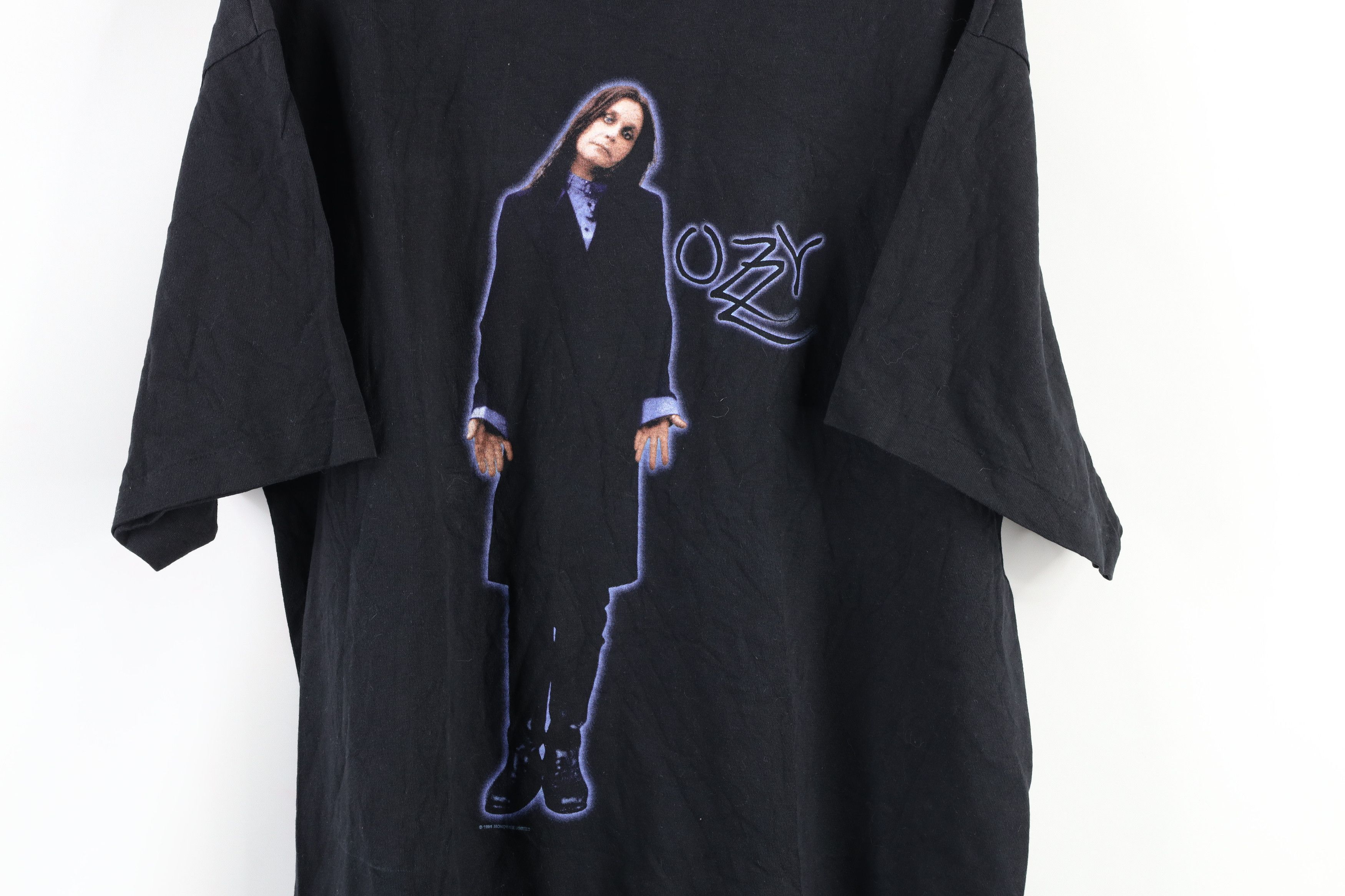 Vintage Vintage 90s Ozzy Osbourne Band Tour T-Shirt Black Cotton Size US L / EU 52-54 / 3 - 4 Thumbnail