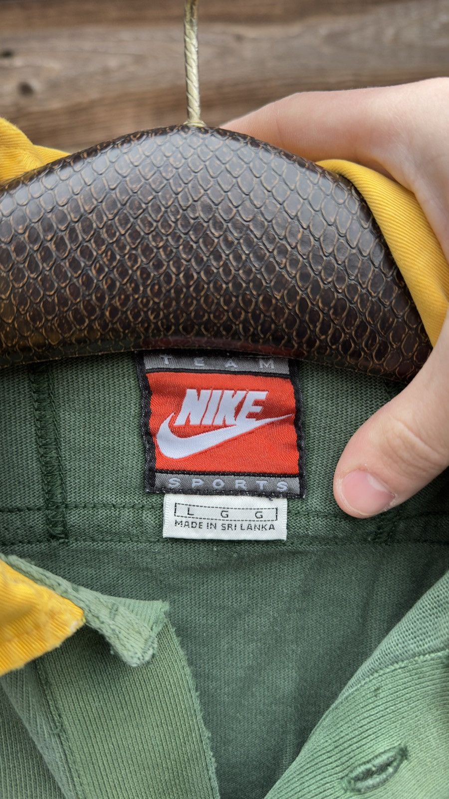 Nike intage 90s Nike SA Rugby South Africa Green Needs Repair Size US L / EU 52-54 / 3 - 9 Thumbnail