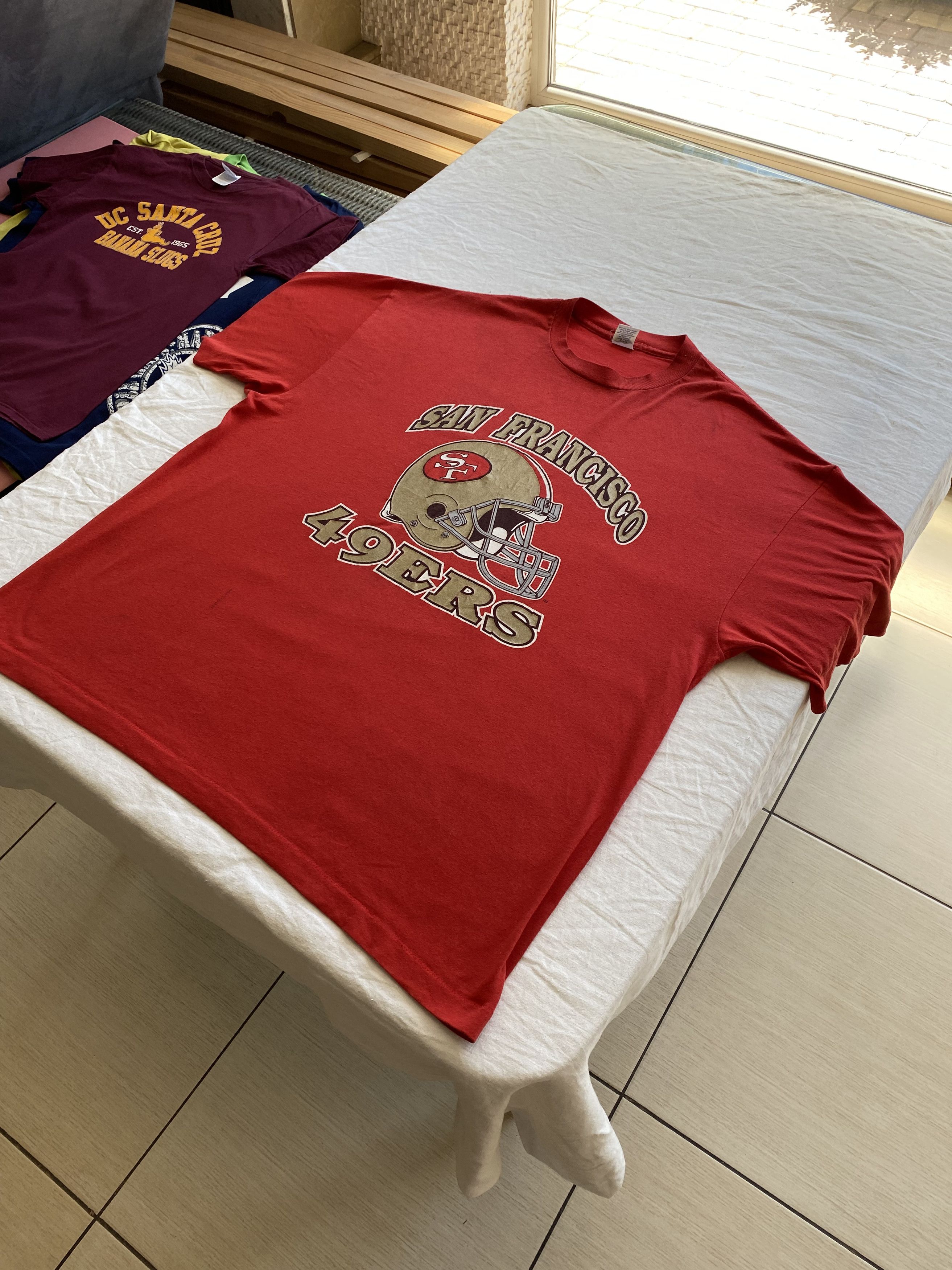 NFL × Vintage San Francisco 49ers Vintage 90s NFL Red Tee Size US XXL / EU 58 / 5 - 14 Thumbnail