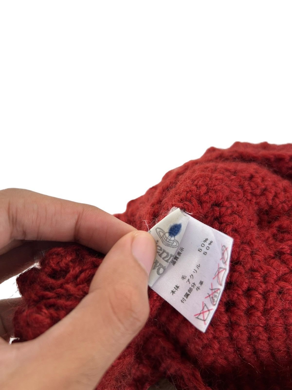 Vivienne Westwood Vivienne Westwood Orange Orb Knitted Mohair wool Hats Size ONE SIZE - 13 Thumbnail