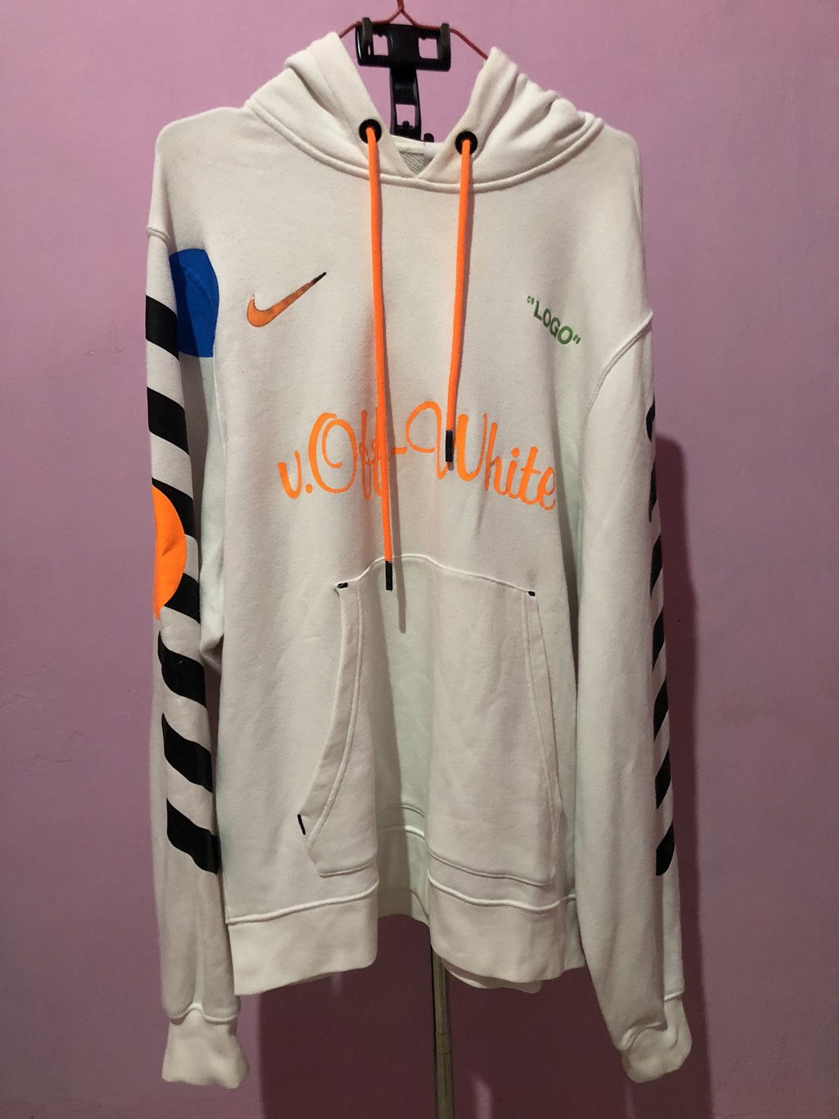 image of Nike x Off White Off-White Mercurial Nrg Hoodie, Men's (Size Large)