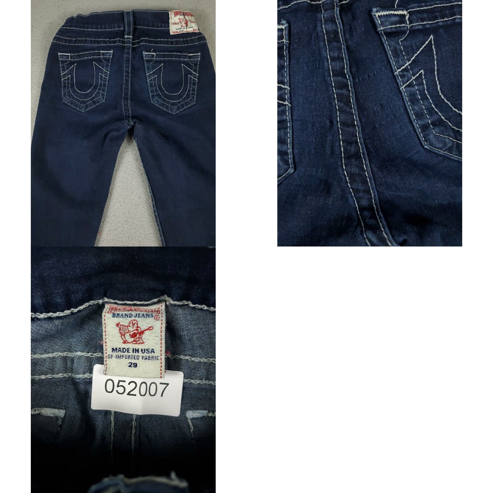 True Religion True Religion Womens Jeans 28x29 Extra Large Denim Pants Ladies Size 28" / US 6 / IT 42 - 8 Thumbnail