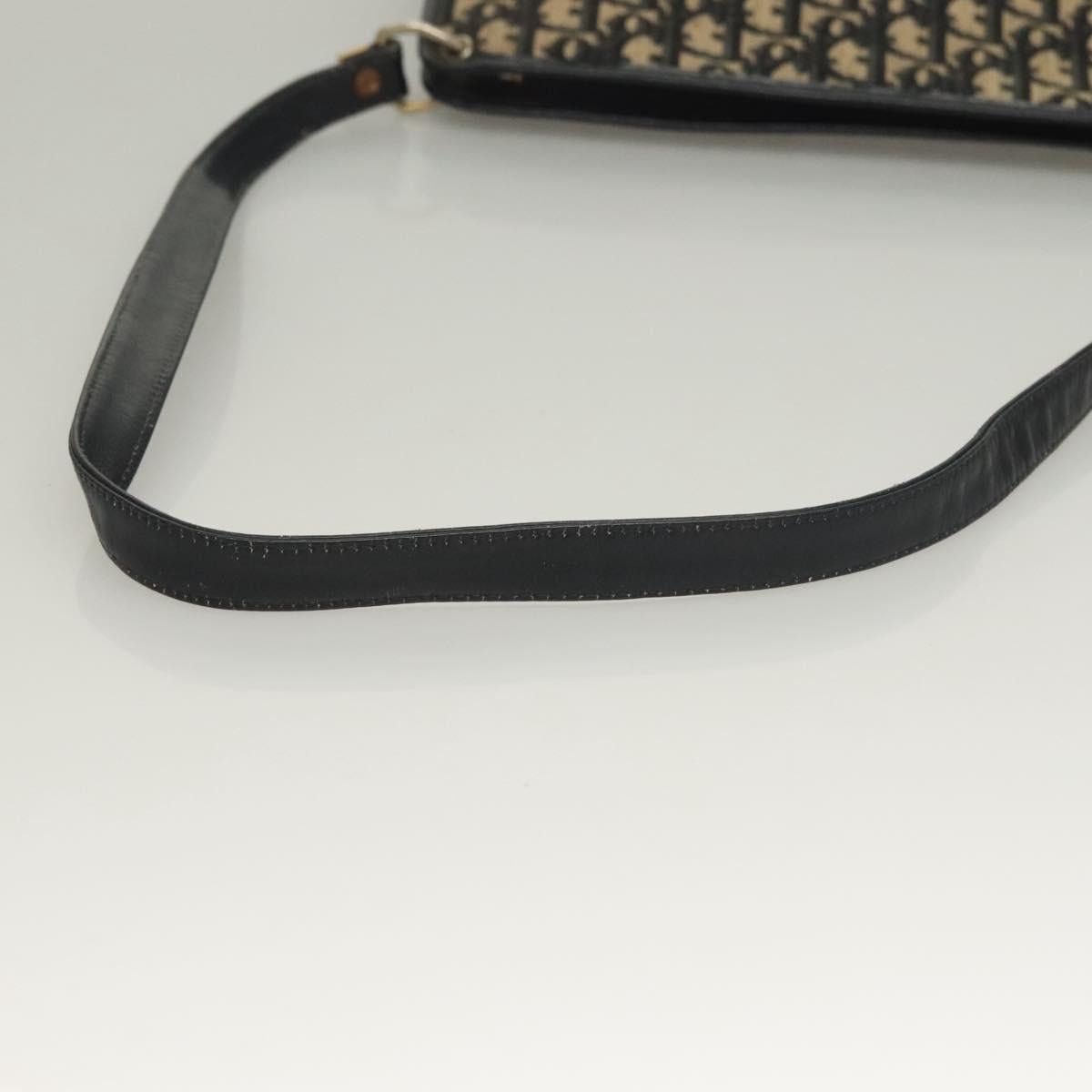 Dior DIOR Trotter Canvas Shoulder Bag Navy Gold Size ONE SIZE - 7 Thumbnail