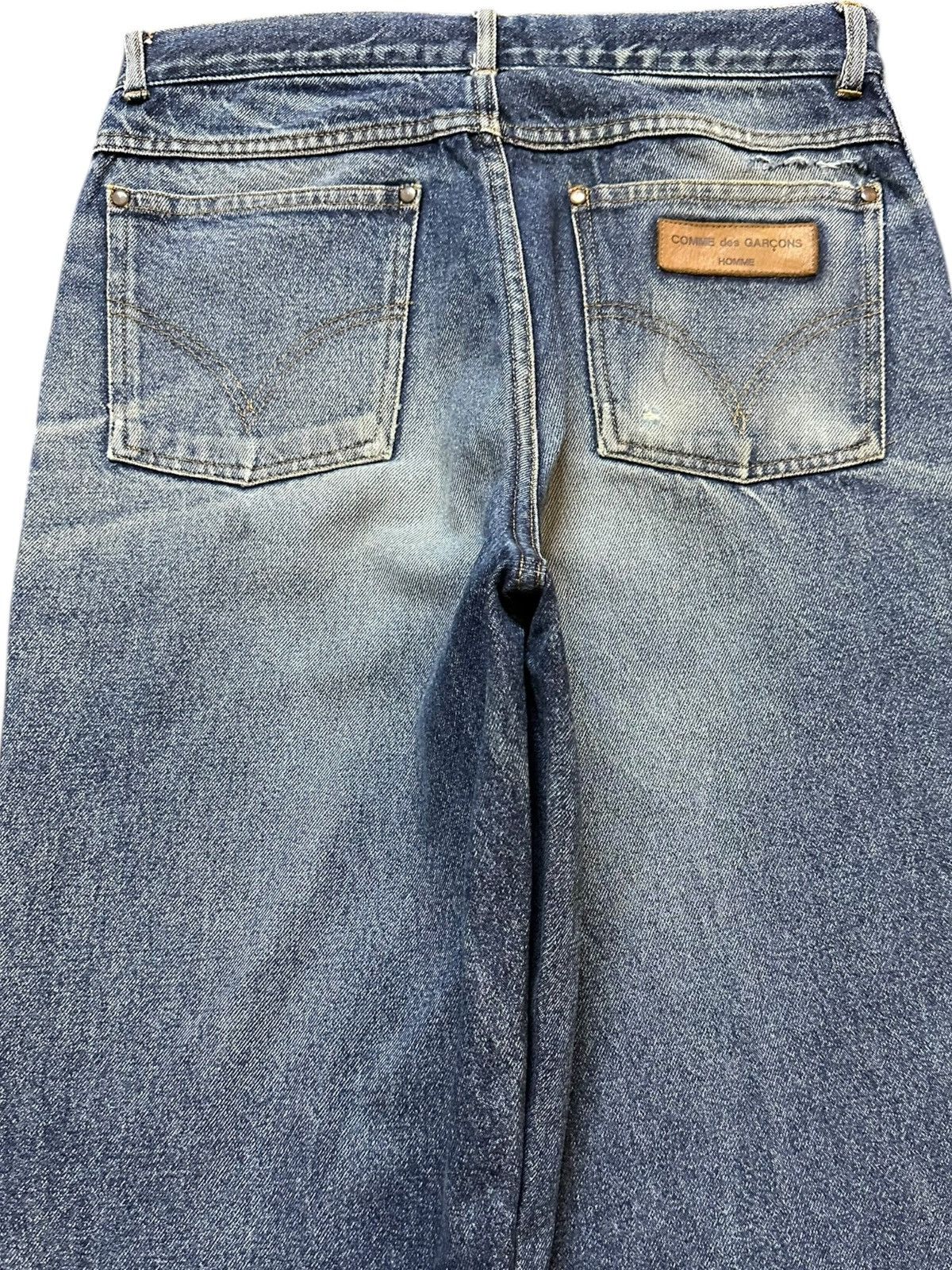 Comme des Garcons Homme Vintage 90’s Comme Des Garscons Homme Distressed Denim Size US 29 - 5 Thumbnail