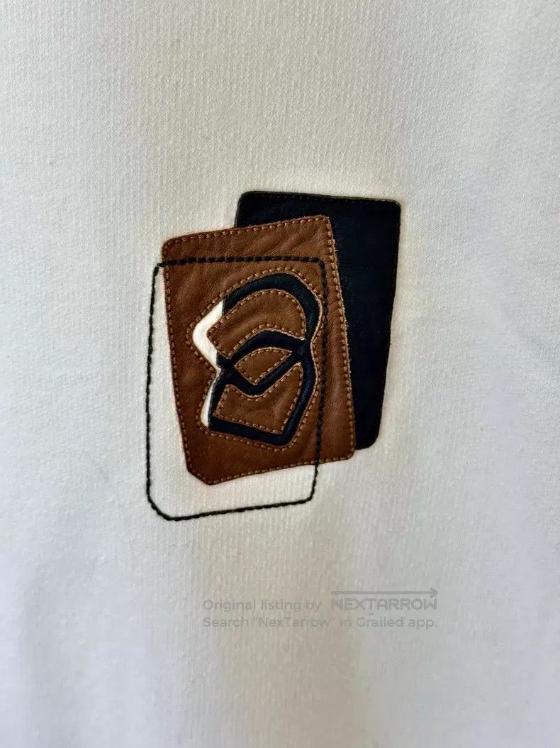 Hermes Hermes Solid Color Leather Patch Round Neck Straight Sleev Size US XXL / EU 58 / 5 - 3 Thumbnail