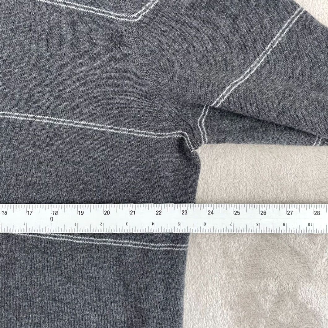 Banana Republic VINTAGE Banana Republic Cardigan Sweater Men XL Gray Striped Preppy NWOT Size US XL / EU 56 / 4 - 5 Thumbnail