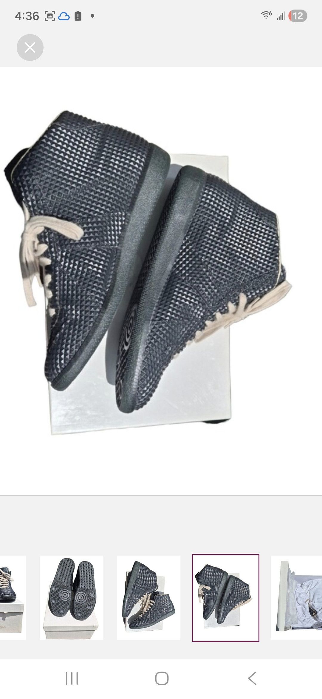 Maison Margiela Maison Margiela Studded Pyramid Gat High Top Sneakers Size US 10 / EU 43 - 5 Thumbnail