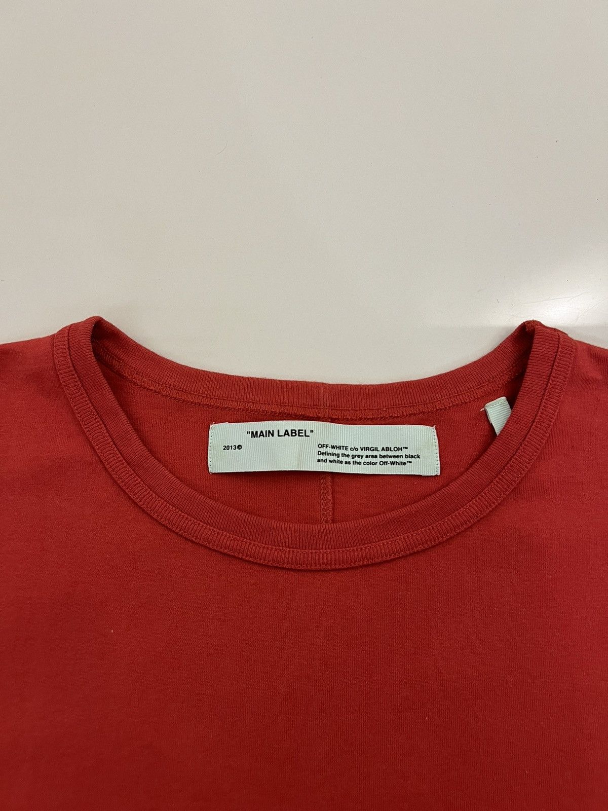 Off-White Off White Brushed Diagonal Tee Red Size US L / EU 52-54 / 3 - 6 Thumbnail
