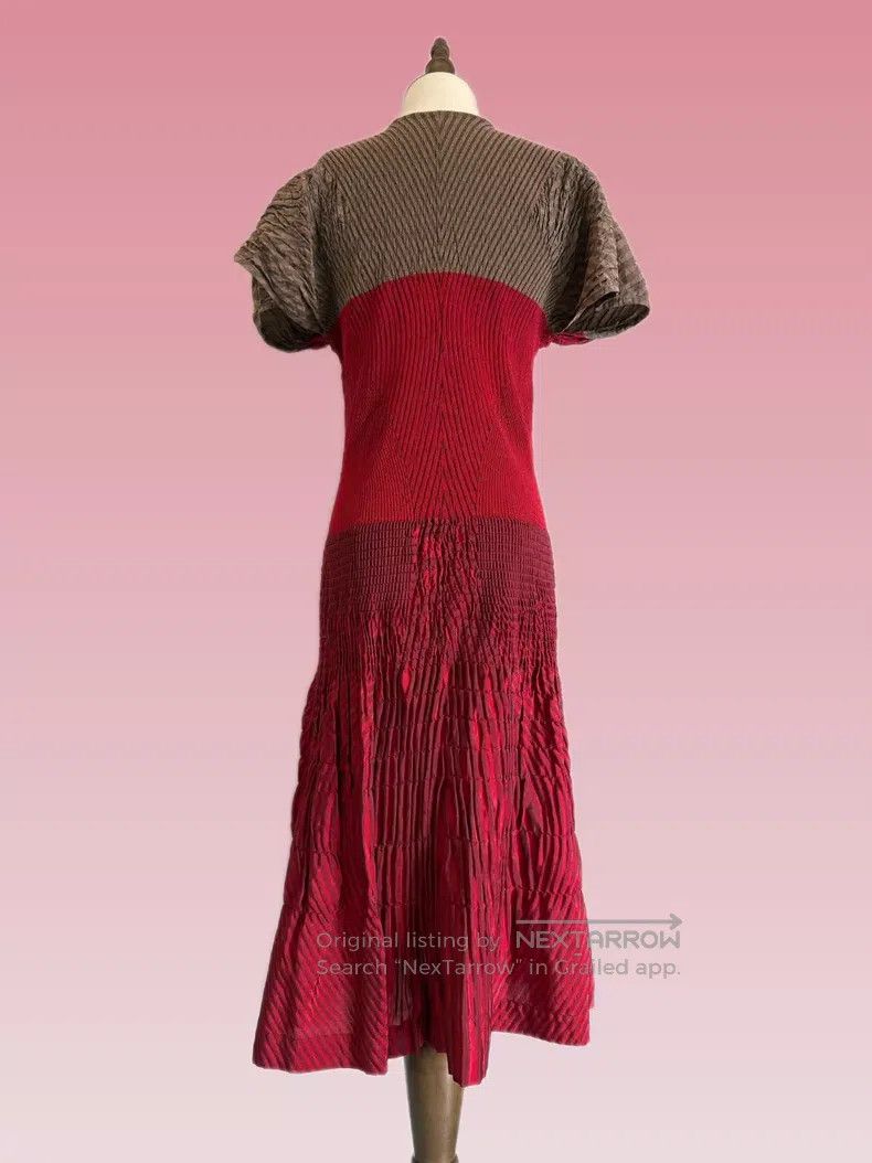 Issey Miyake Issey Miyake Red Dress Size M / US 6-8 / IT 42-44 - 2 Thumbnail