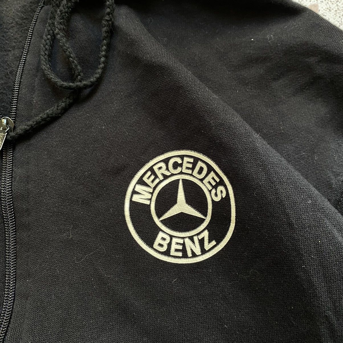 Mercedes-Benz Vintage Y2K Mercedes Zip Hoodie F*ck Driving Baggy Fit Japan Size US XL / EU 56 / 4 - 11 Thumbnail