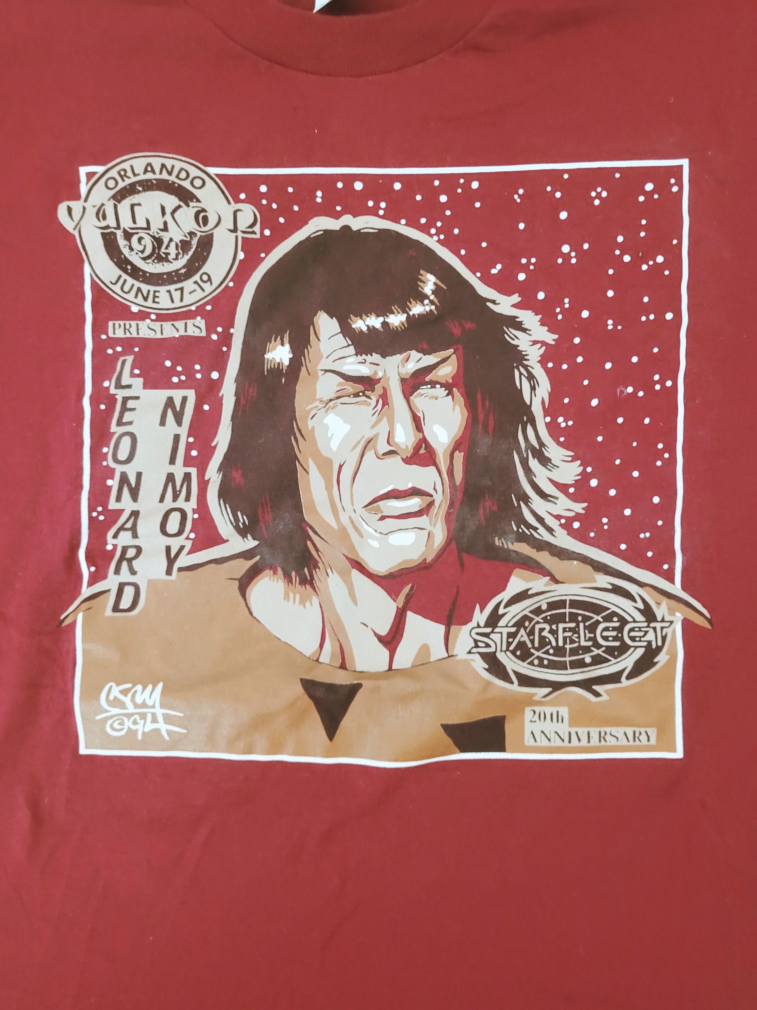 Hanes Spock Vtg 94 Vulkon Orlando Starfleet 20th Anniversary T Size US L / EU 52-54 / 3 - 2 Thumbnail