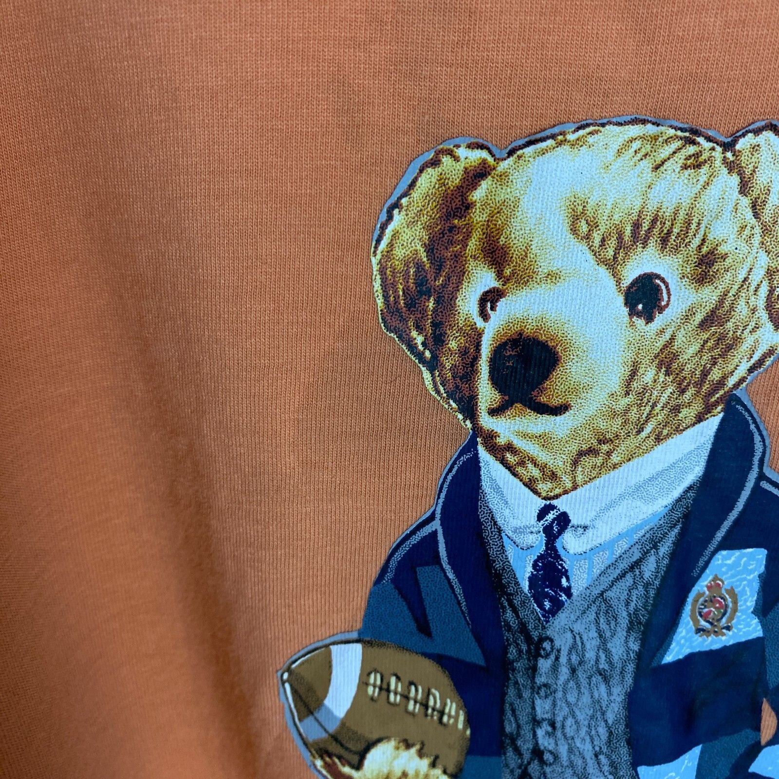 Polo Ralph Lauren Polo Ralph Lauren Polo Bear Tee Men's Size S Orange ` Size US S / EU 44-46 / 1 - 7 Thumbnail