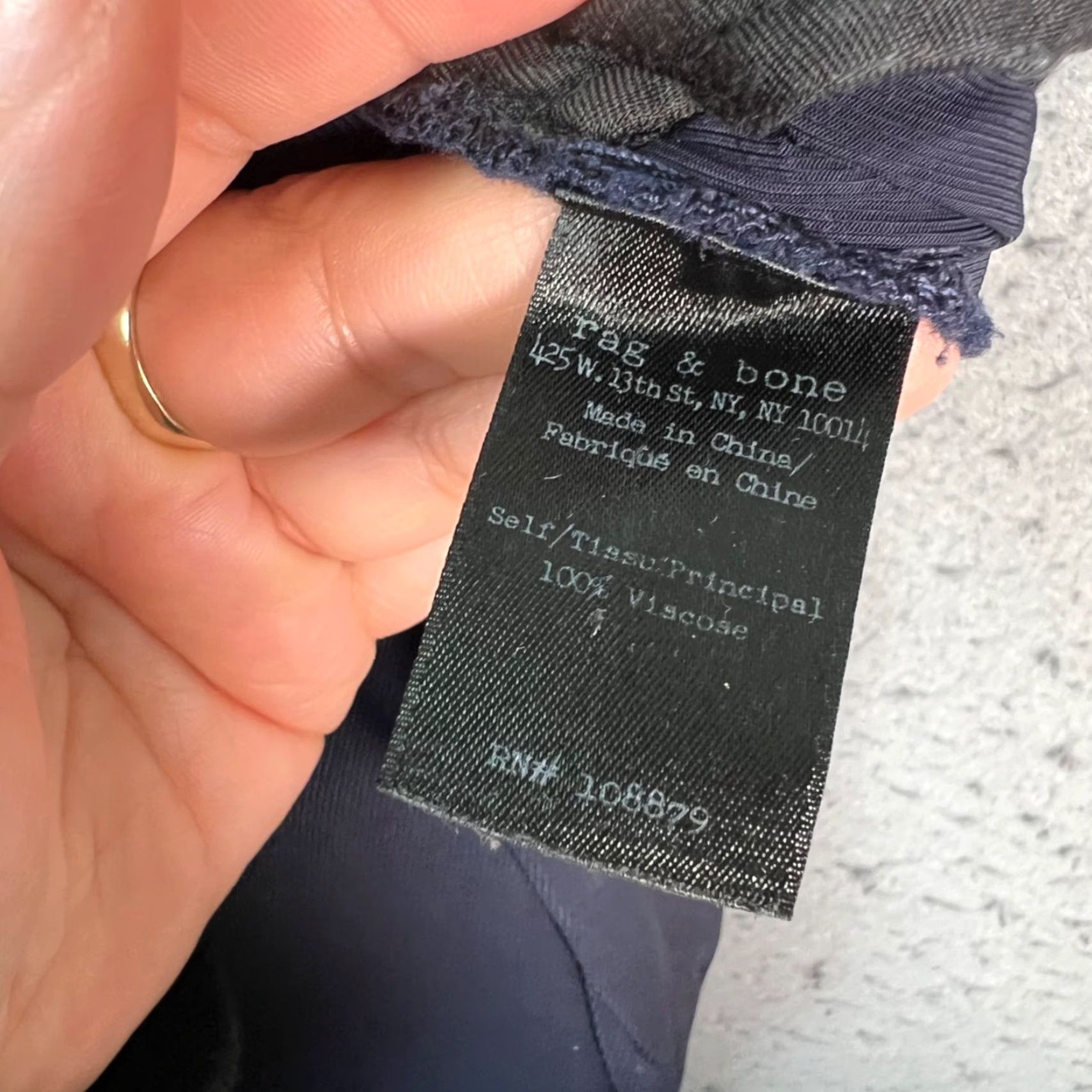 Rag & Bone rag & bone Womens Size 2 Blue Viscose Pleated Tapered Leg Pants Size 28" / US 6 / IT 42 - 4 Thumbnail