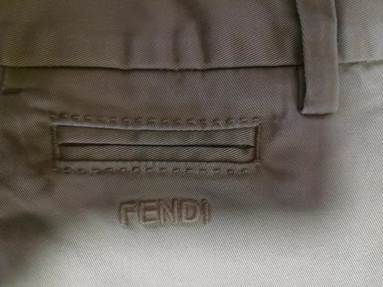 Fendi Fendi Beige Casual Pants Size 5-2508 Size US 34 / EU 50 - 3 Thumbnail