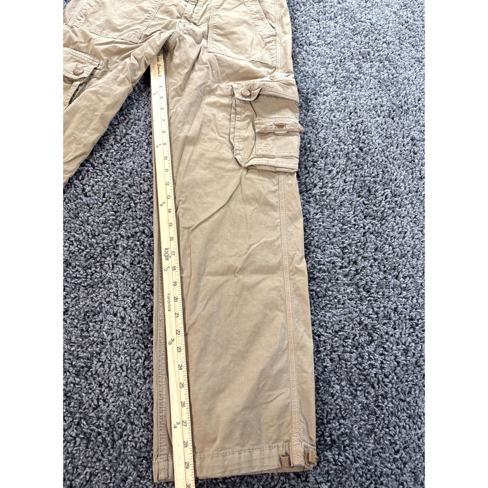 American Eagle Outfitters American Eagle Outfitters Pants Womens 6 Brown Baggy Jogger Cargo Pockets Adjustable Grunge Size 28" / US 6 / IT 42 - 2 Thumbnail