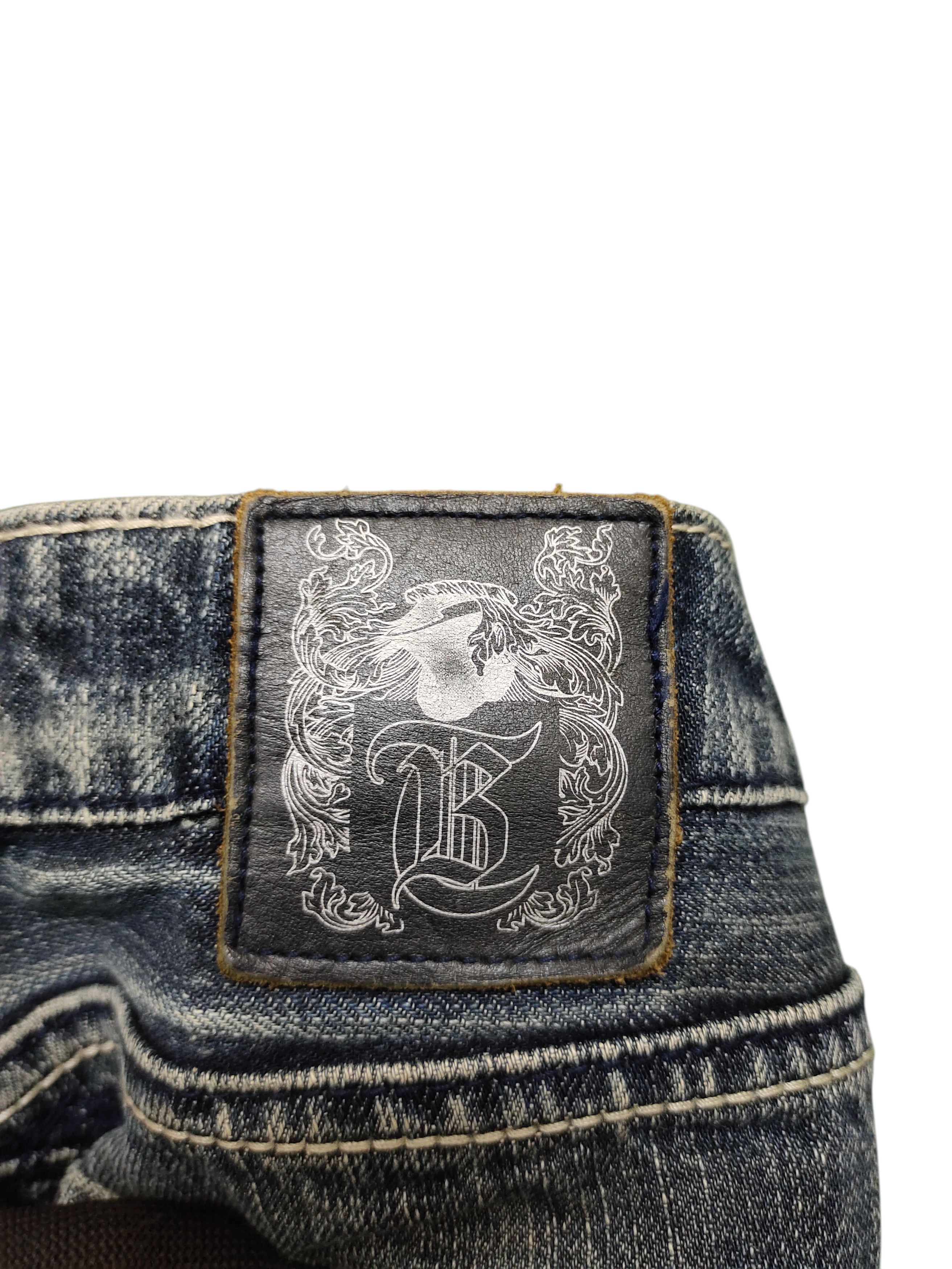 Le Grande Bleu (L.G.B.) Flare Jeans True Brit Embroidered Denim Bootcut Low Rise Size US 30 / EU 46 - 15 Thumbnail