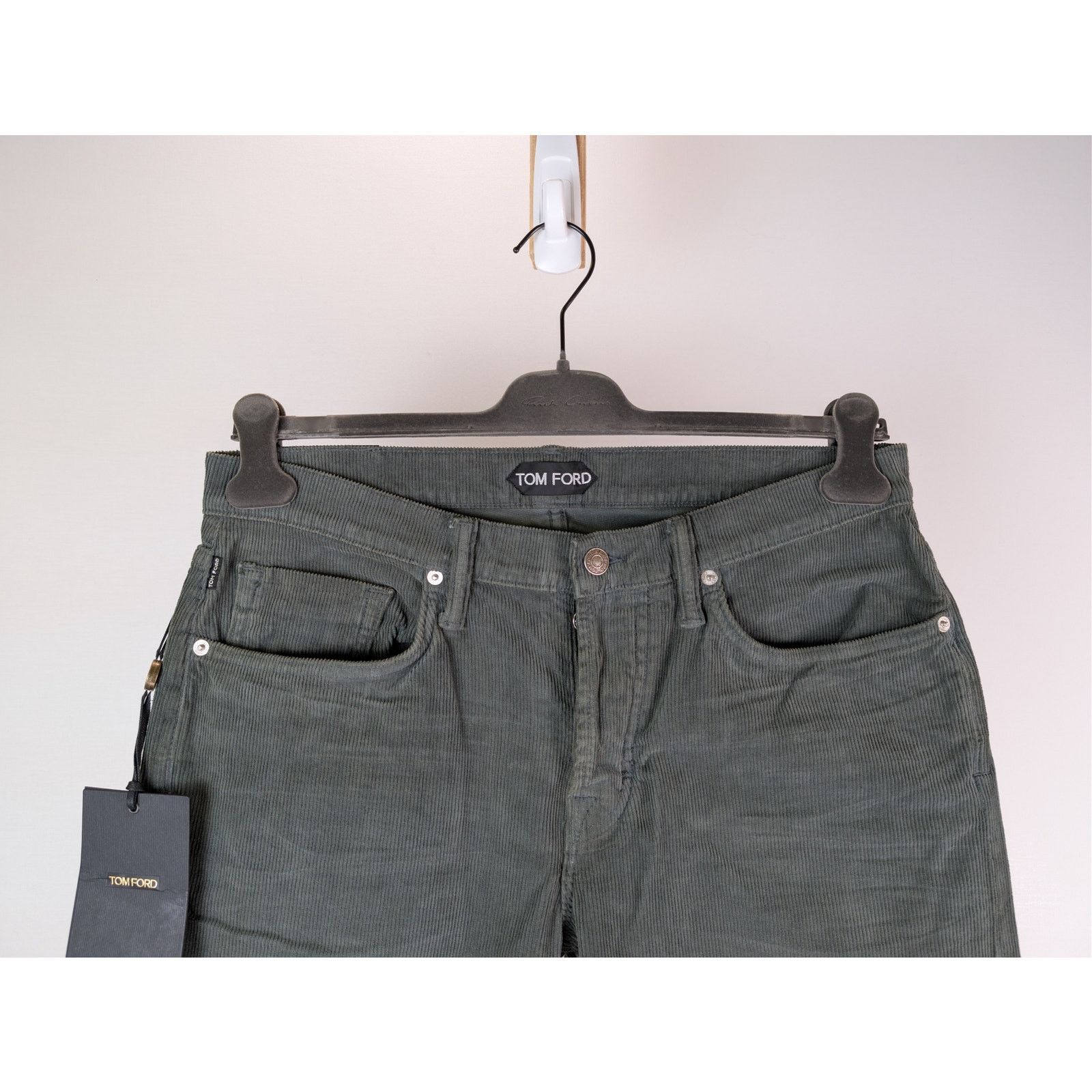 Tom Ford Straight Jeans in Khaki BNWT 33 Size US 33 - 3 Thumbnail