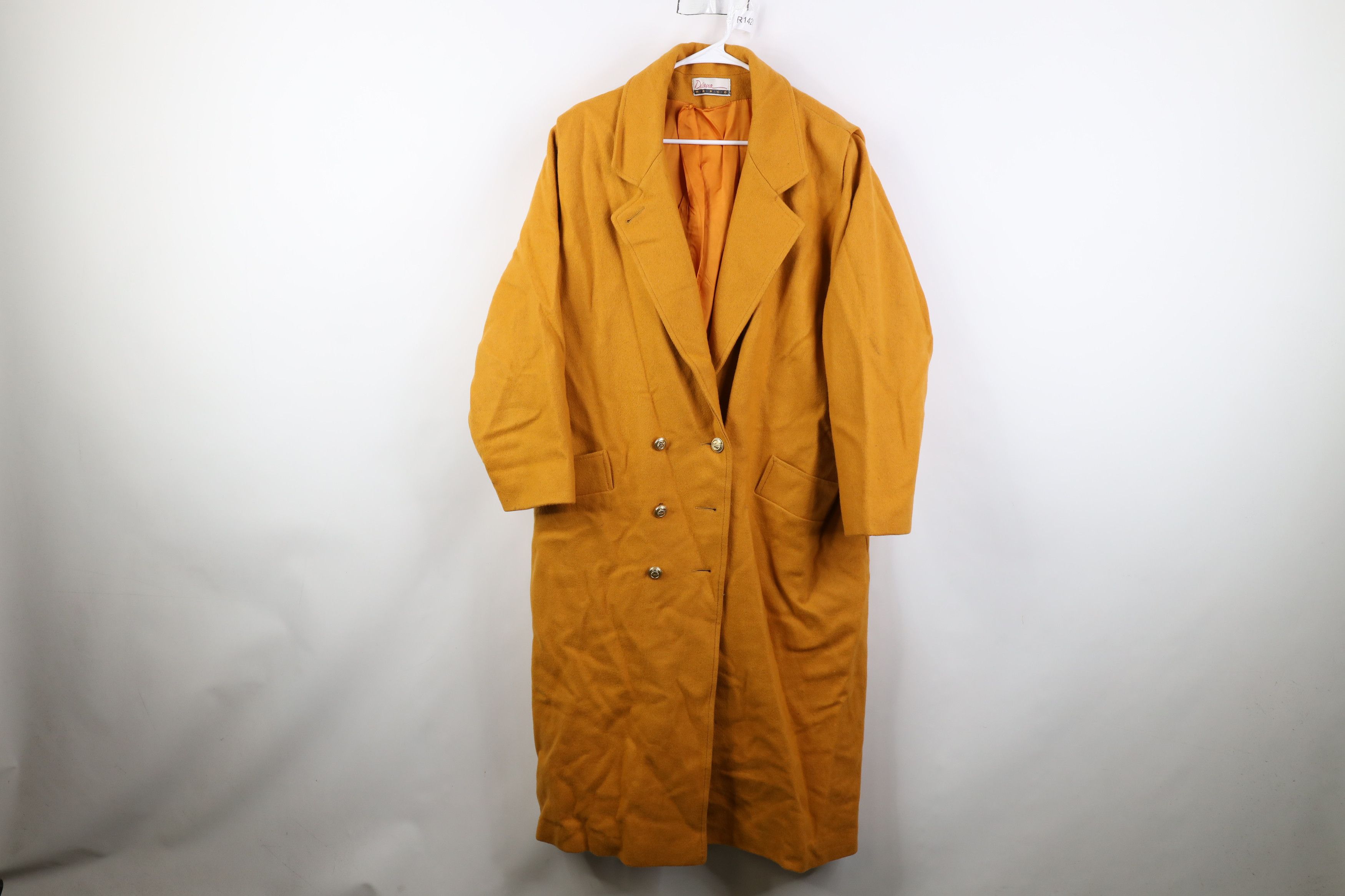 Vintage Vintage 90s Streetwear Wool Double Breasted Overcoat Jacket Size 3XL / US 20-22 - 1 Thumbnail