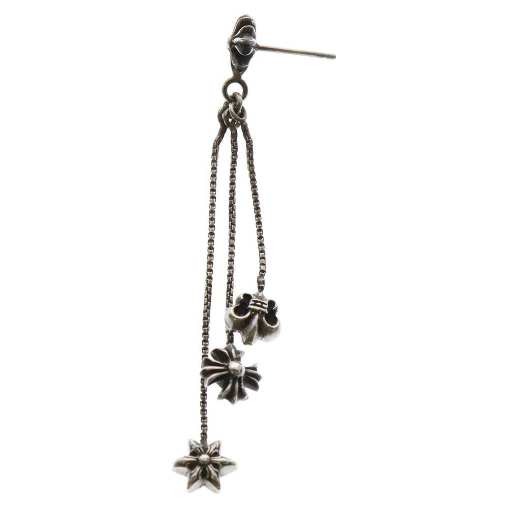 アクセサリー CHROME HEARTS Earrings JOJO 3 Charm Chrome Hearts Three-Charm Jojo Dangling Earring + Chrome