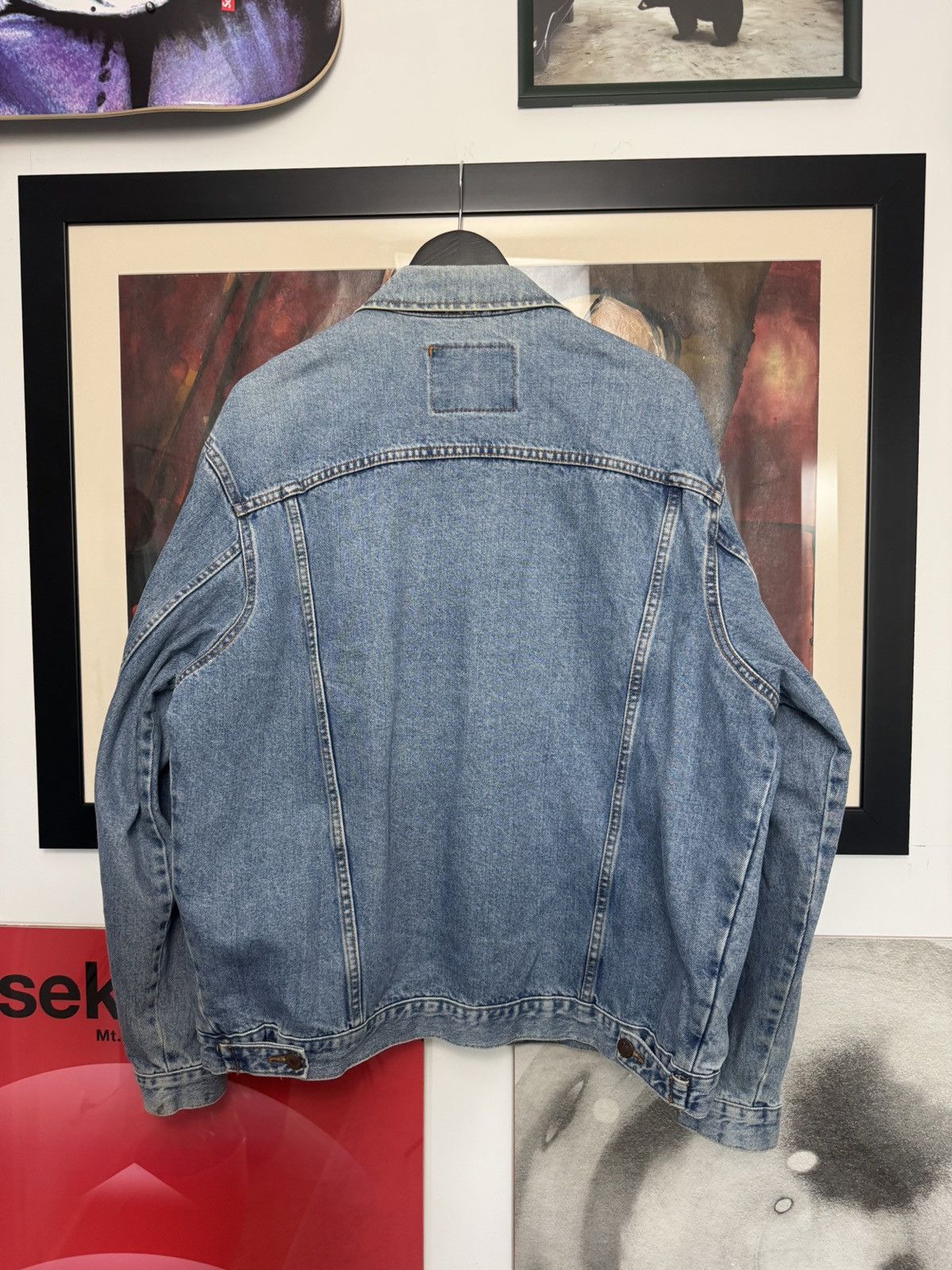 Levi's Levis Vintage Denim Trucker Jacket 70503 90s Jeans Tunisia Size US XL / EU 56 / 4 - 2 Thumbnail