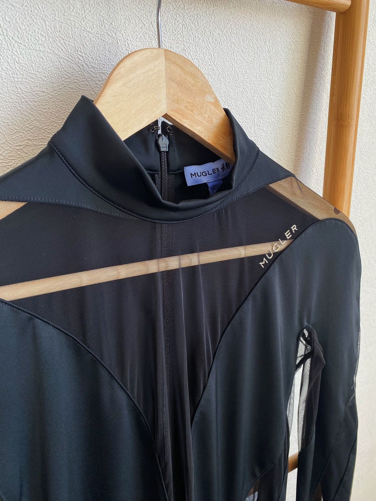 H&M × Mugler × Thierry Mugler Mugler x H&M Mini Dress With Mesh Inserts Size M Size M / US 6-8 / IT 42-44 - 9 Thumbnail