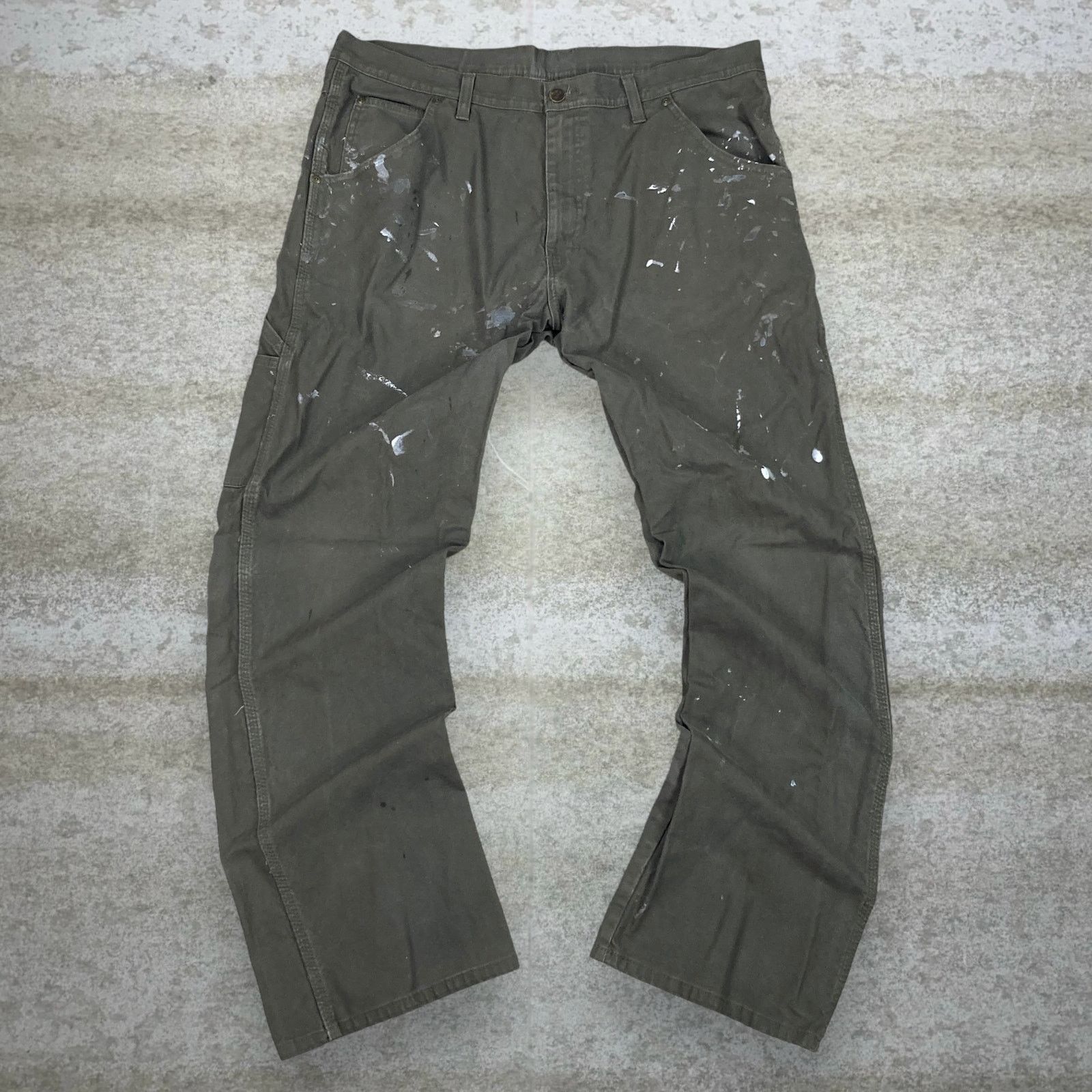 Dickies Vintage 90s Dickies Carpenter Pants 36x32 Straight Fit Green Size US 36 / EU 52 - 2 Thumbnail