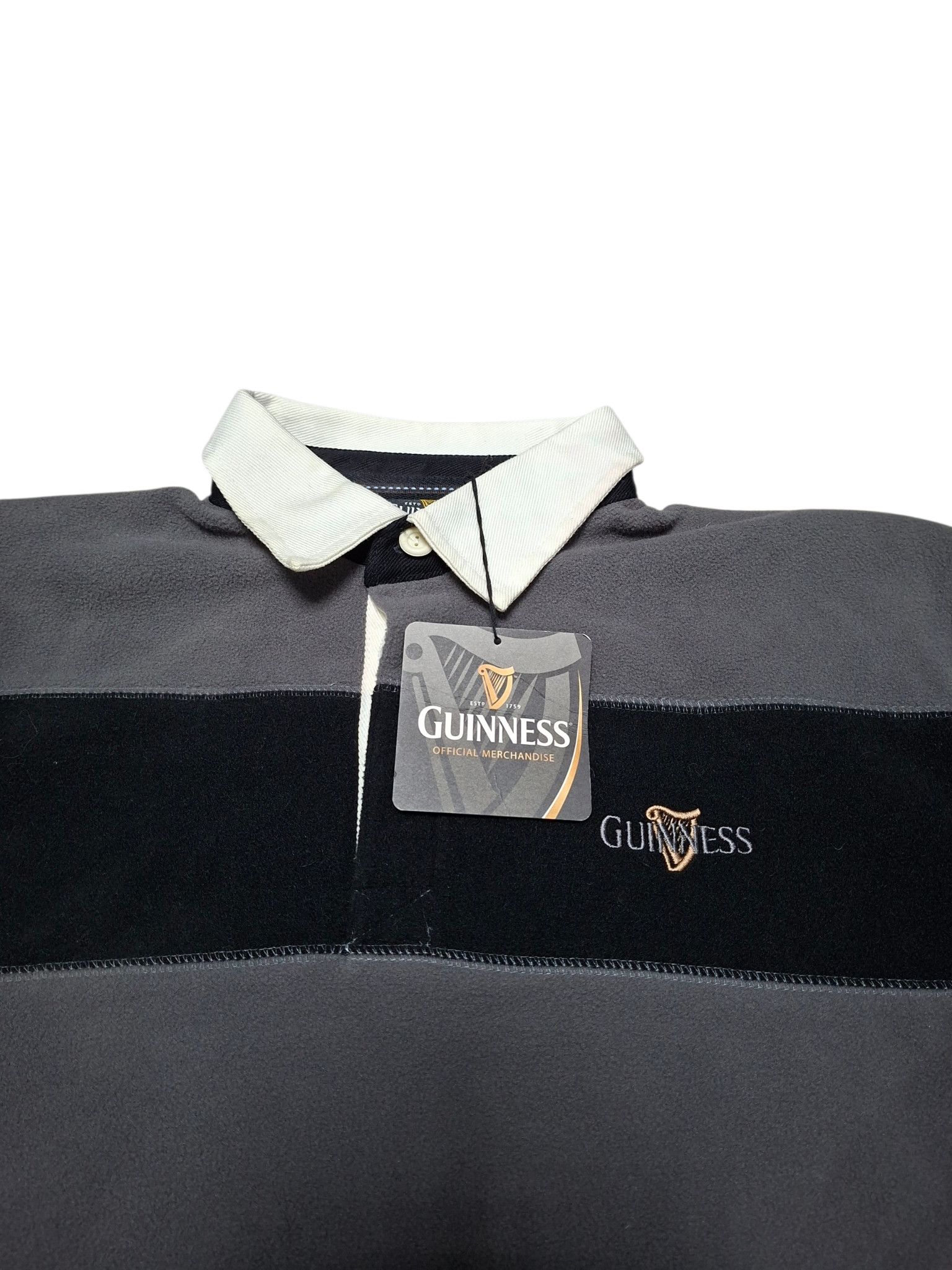 Other GUINNESS VINTAGE FLEECE STRIPED RUGBY SHIRT Size US M / EU 48-50 / 2 - 2 Thumbnail