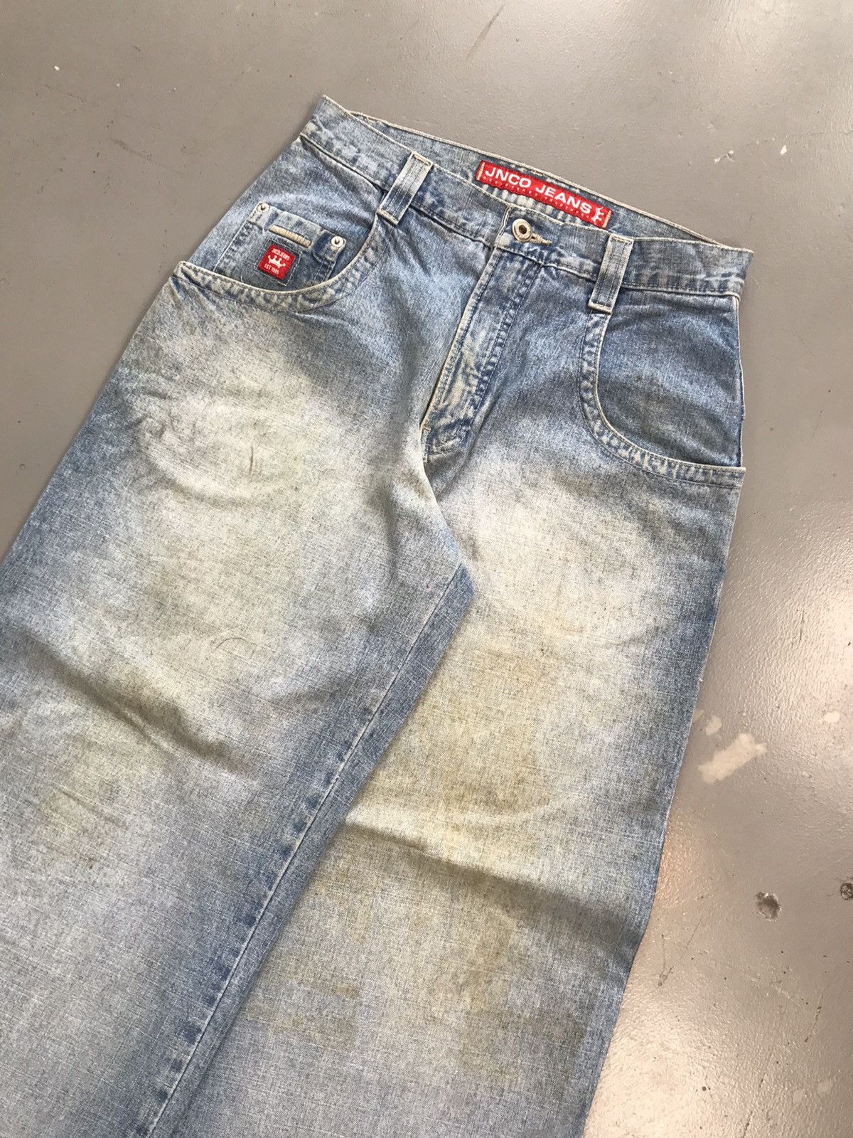 JNCO × Southpole × Vintage Vintage Jnco crown 👑 embroidered baggy fit denim Size US 28 / EU 44 - 3 Thumbnail
