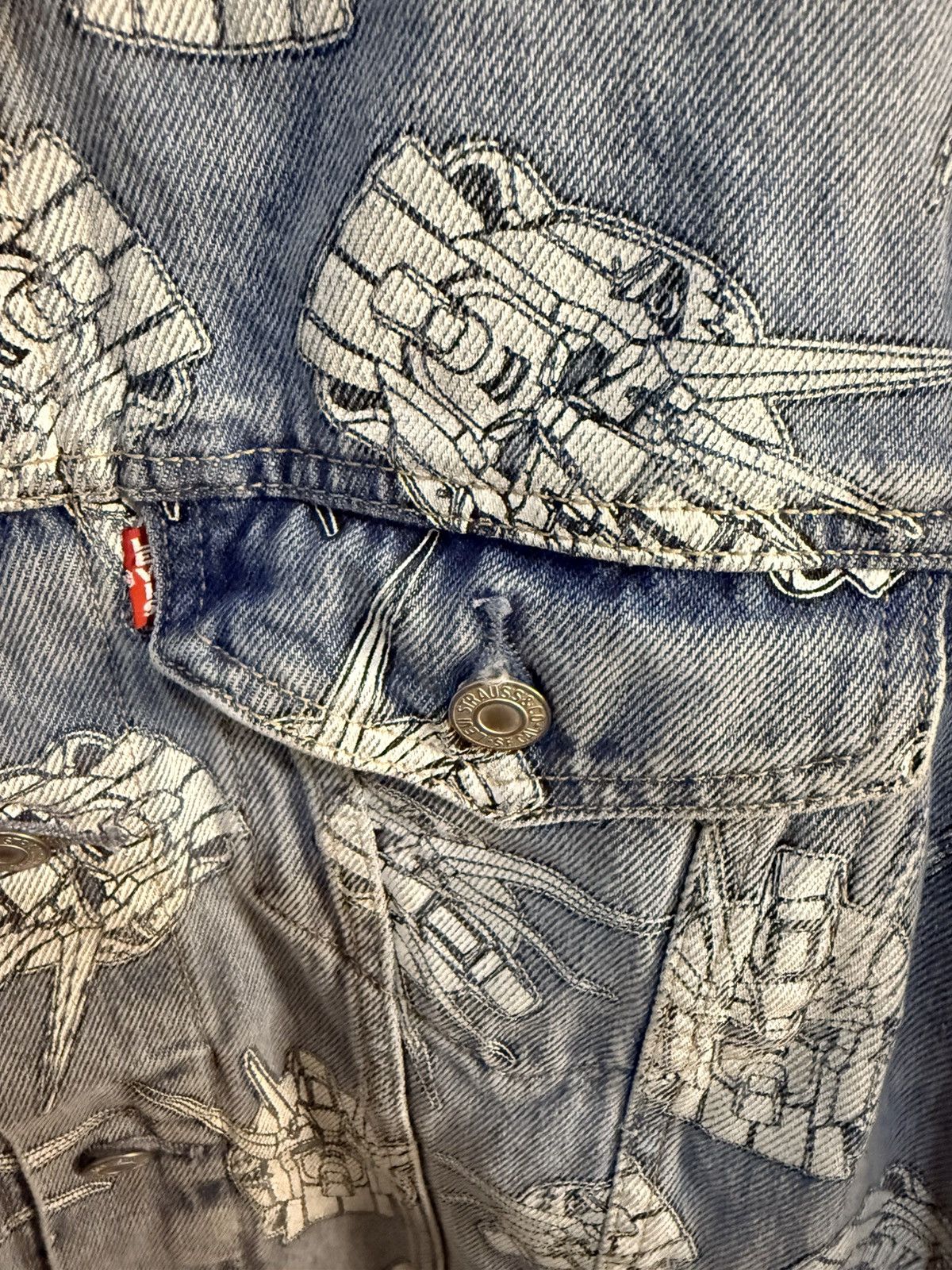 Levi's Levi's x Gundam Seed Relaxed Trucker Jacket Size US XS / EU 42 / 0 - 2 Thumbnail