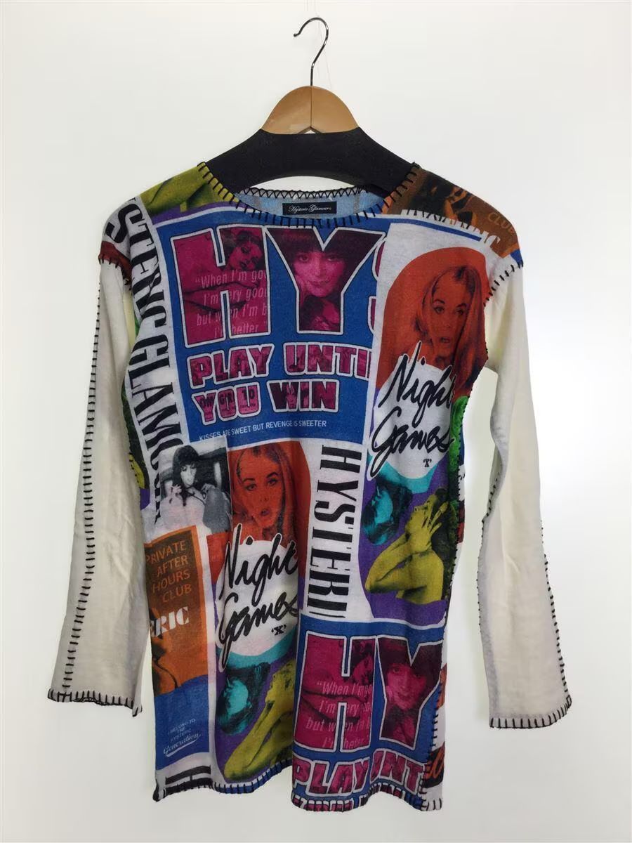 Hysteric Glamour Allover Logo Linen Knit Sweater Size S / US 4 / IT 40 - 1 Thumbnail