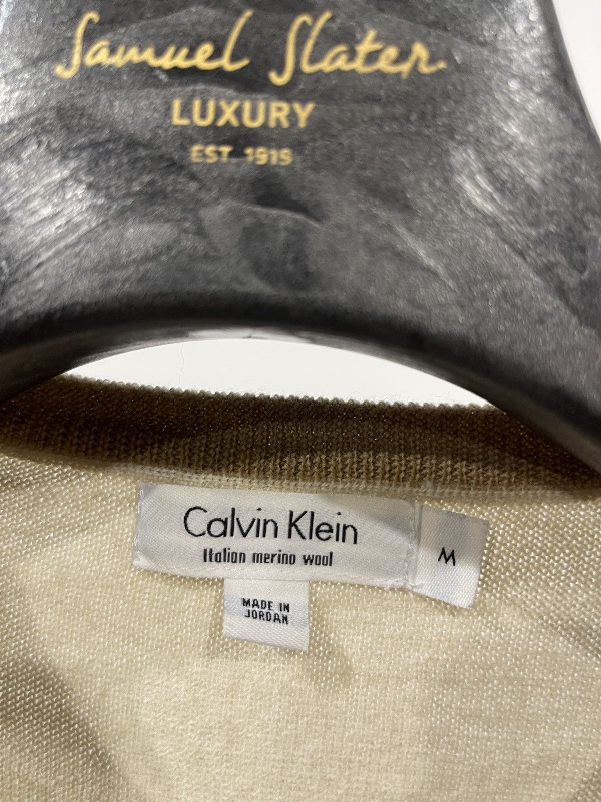 Calvin Klein Light beige wool sweater calvin klein jumper m Size US M / EU 48-50 / 2 - 13 Thumbnail