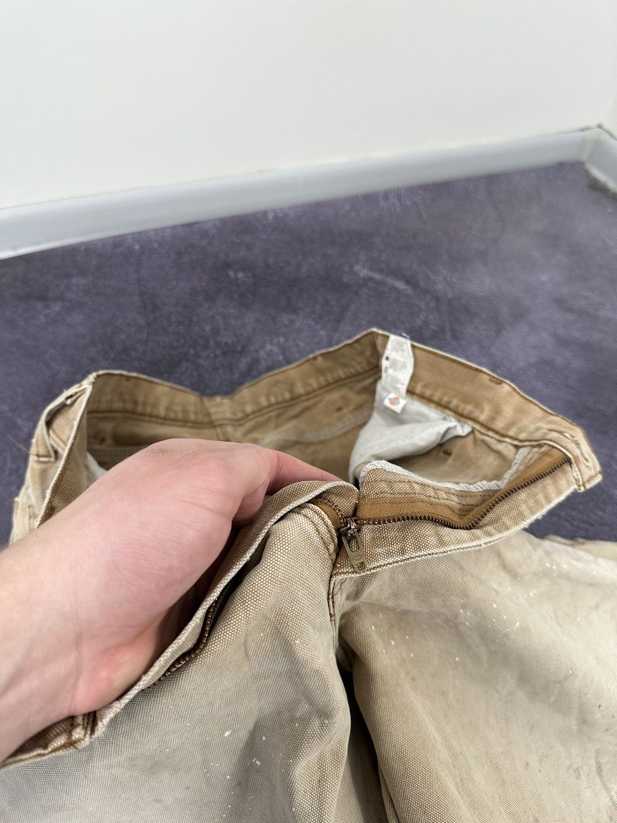 Dickies Vintage Dickies Faded Carpenter Baggy USA Opium Work Pants Size US 36 / EU 52 - 19 Thumbnail