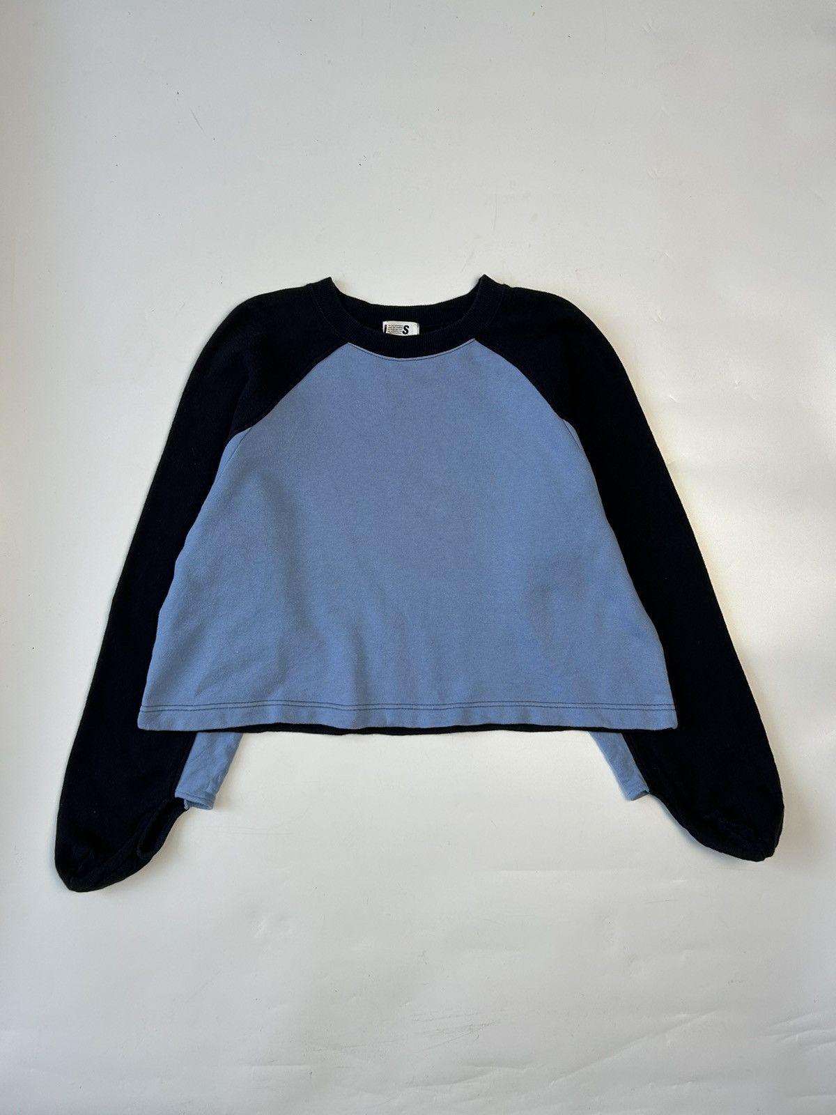 Issey Miyake × Tete Homme × Tsumori Chisato I.S TSUMORI CHISATO CROP TOP LONG SLEEVE SWEATSHIRT Size M / US 6-8 / IT 42-44 - 1 Thumbnail