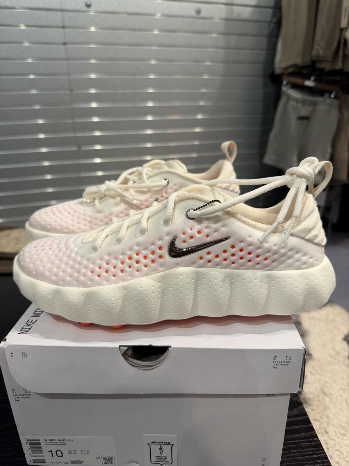 Nike Size 8.5W - Nike Mind 002 Women's Sail HQ4310-100 BRAND NEW Size US 8.5 / IT 38.5 - 1 Thumbnail