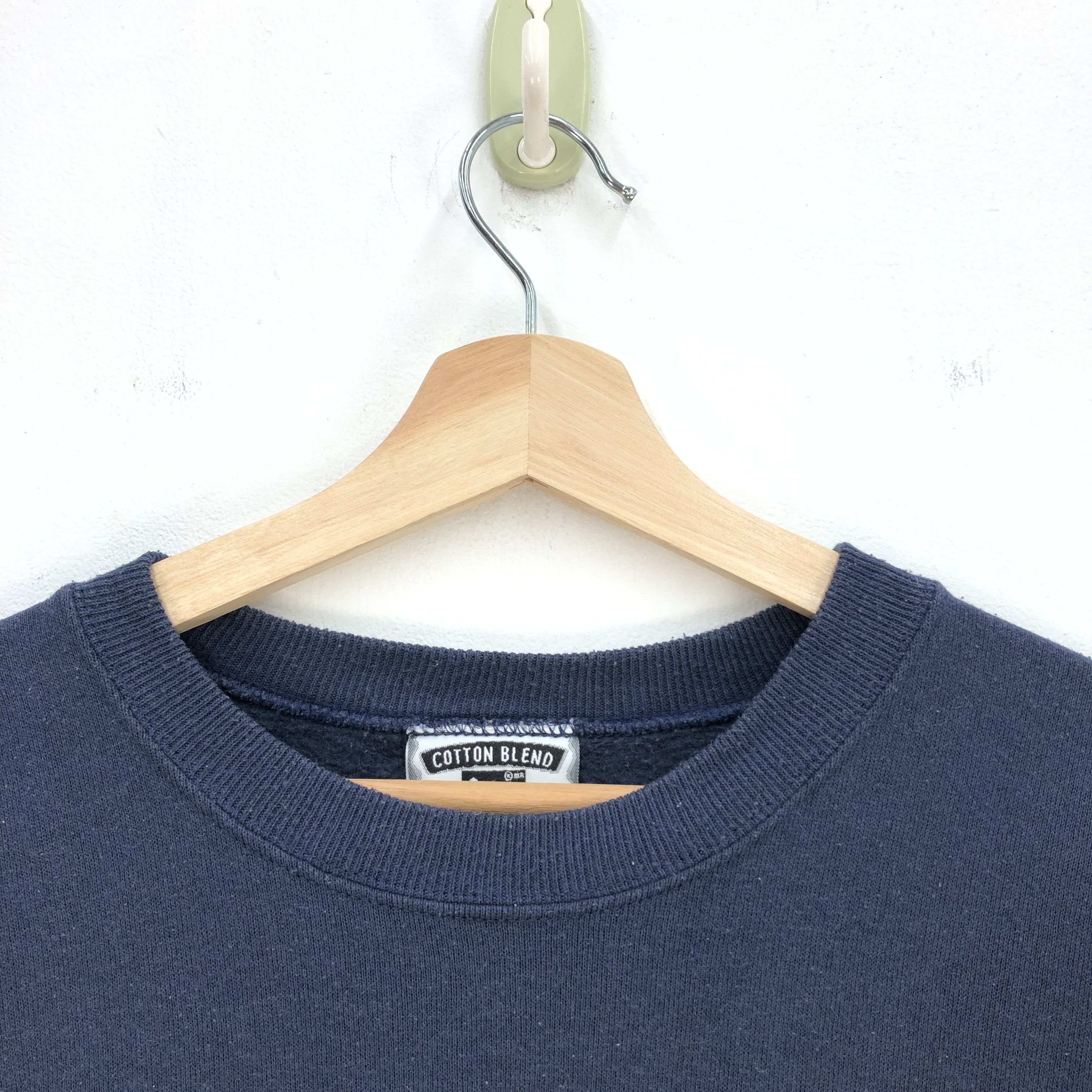 Lee × Vintage Vintage 90s Lee Sweatshirt Navy Blue Lee Sweater Lee Jumper Size US L / EU 52-54 / 3 - 3 Thumbnail