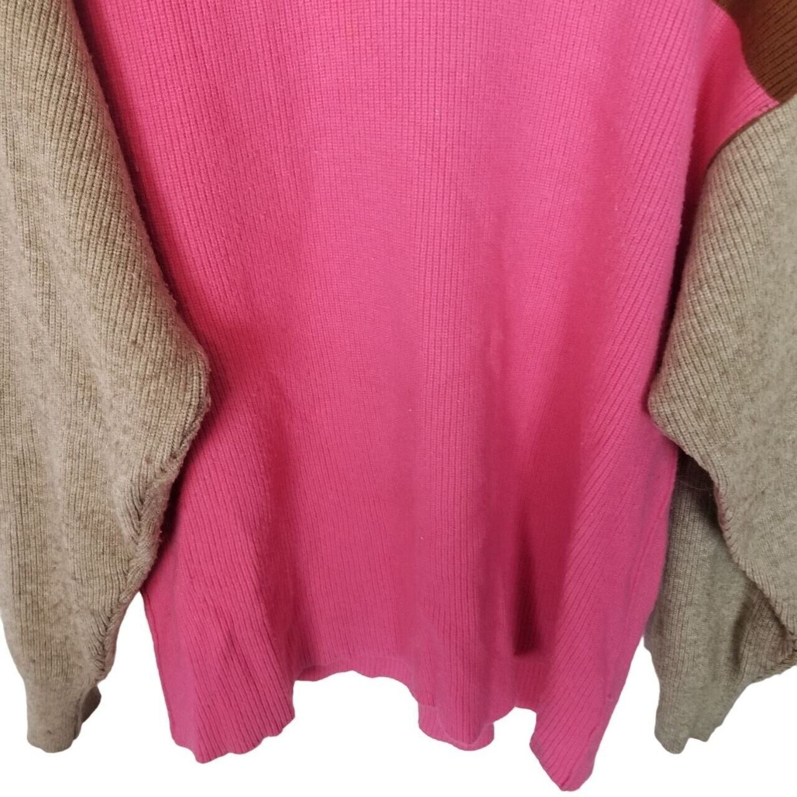Free People FREE PEOPLE Softly Structured Colorblock Turtleneck Sweater Size S / US 4 / IT 40 - 4 Thumbnail