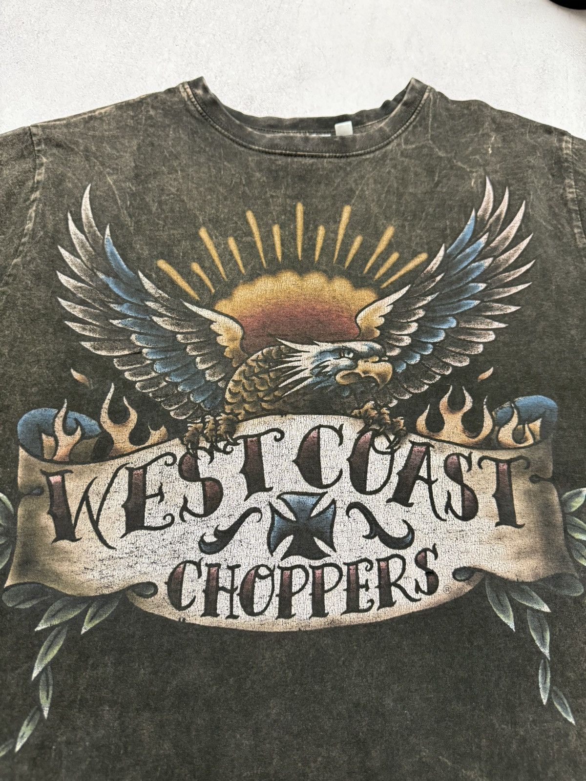 Vintage × West Coast Choppers Vintage West Coast Choppers T Shirt Tee Faded Baggy Big Logo Size US M / EU 48-50 / 2 - 3 Thumbnail
