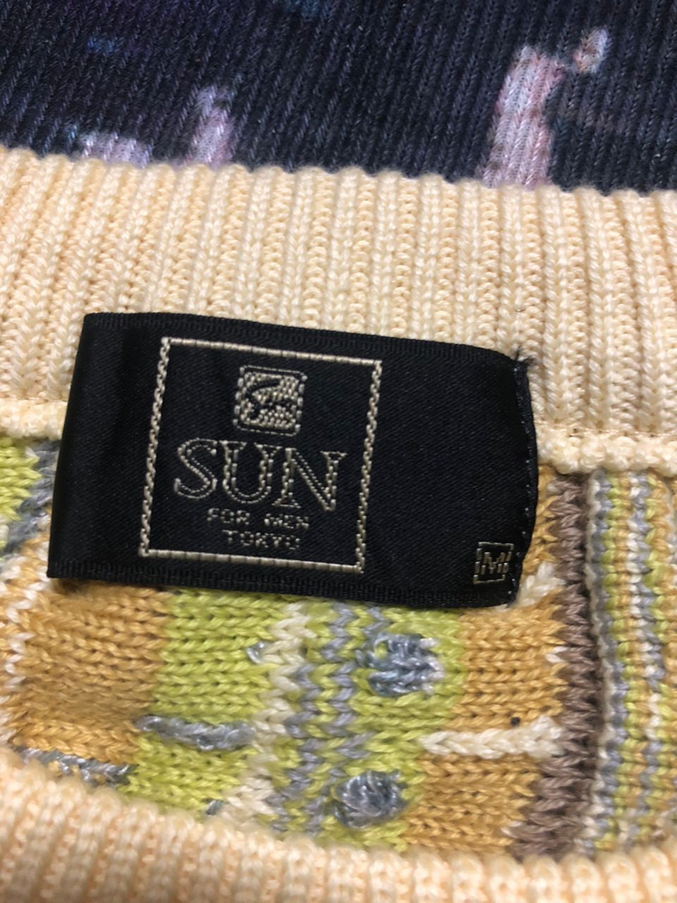 Japanese Brand Sun Men 3D Knitted Sweatshirt Inspired Coogi Design Size US M / EU 48-50 / 2 - 10 Thumbnail