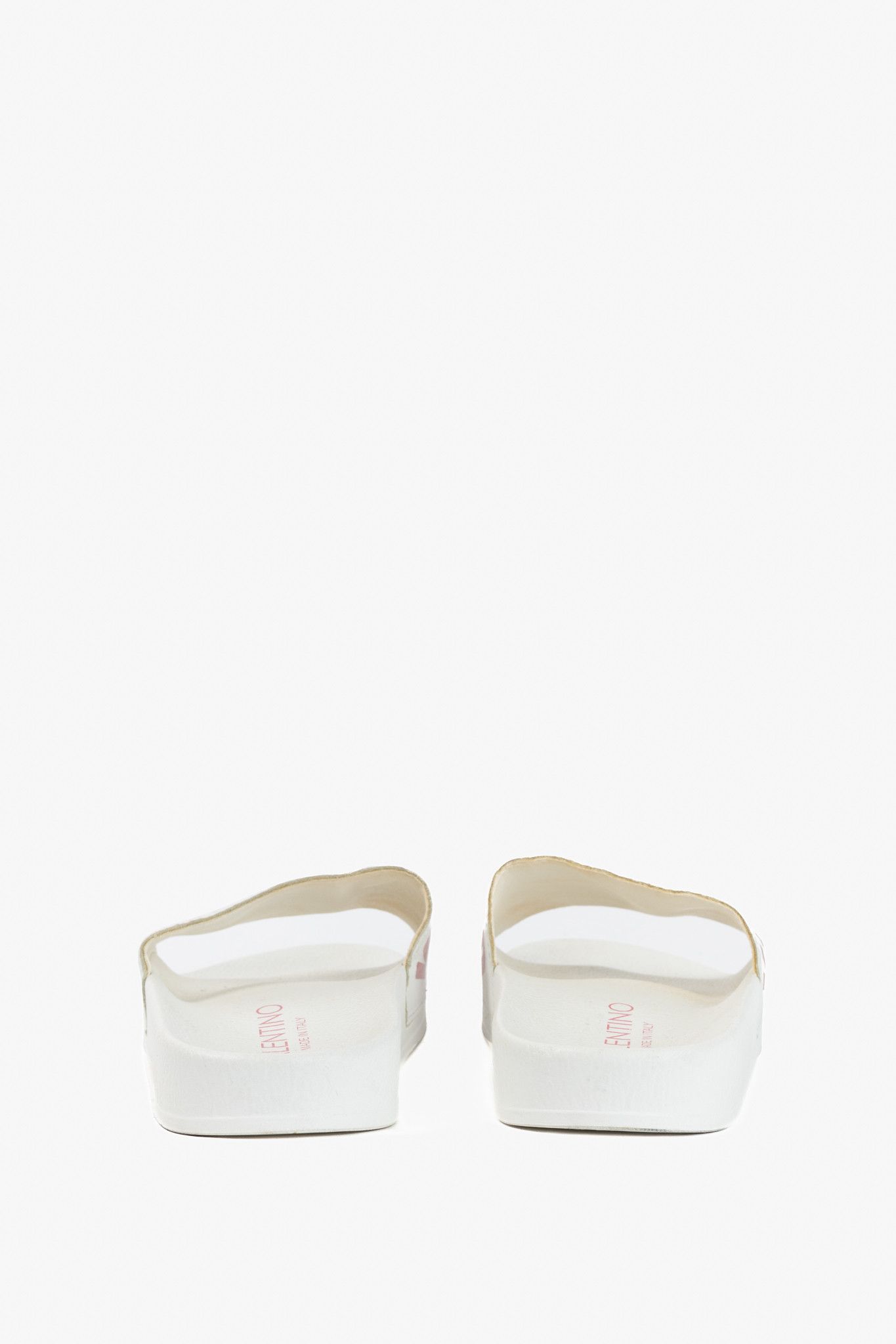 Valentino Valentino by Mario Valentino Irene Logo Slide Sandals Size US 8.5 / IT 38.5 - 4 Thumbnail
