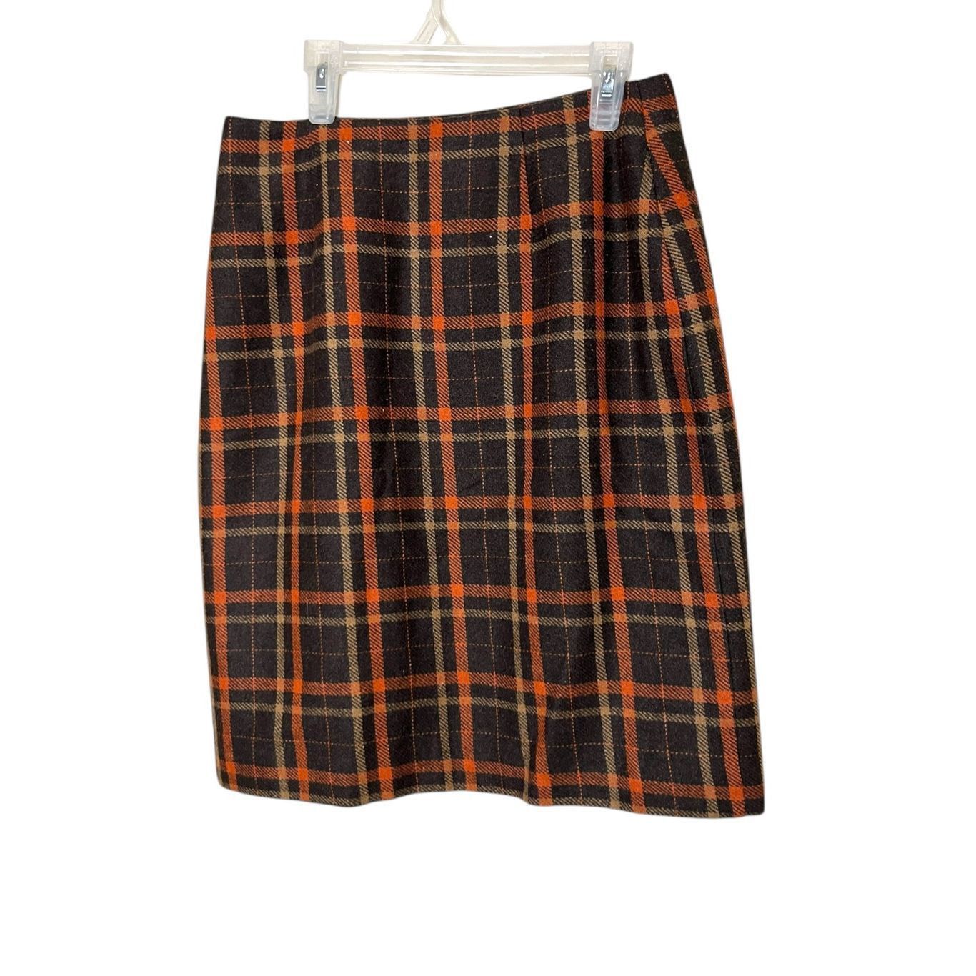 Other Vintage Michele Wool Blend Tartan Fringe Plaid School Girl Faux Wrap Skirt S Size 26" / US 2 / IT 38 - 5 Thumbnail