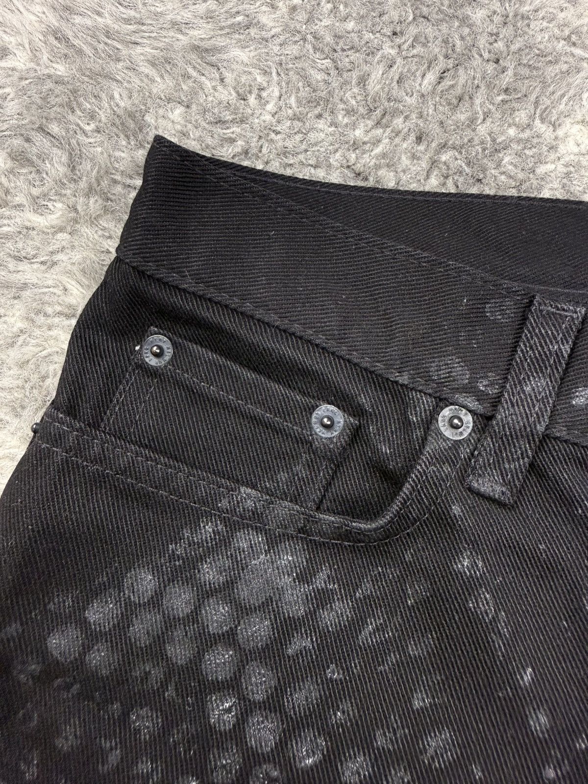 Helmut Lang 💥GRAIL💥 SS2003 Helmut Lang Rubber Tire Printed Denim Size US 28 / EU 44 - 6 Thumbnail