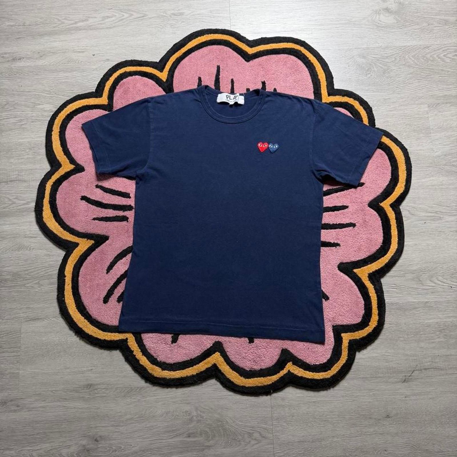Comme Des Garçons PLAY Embroidered Heart Logo T-shirt Large